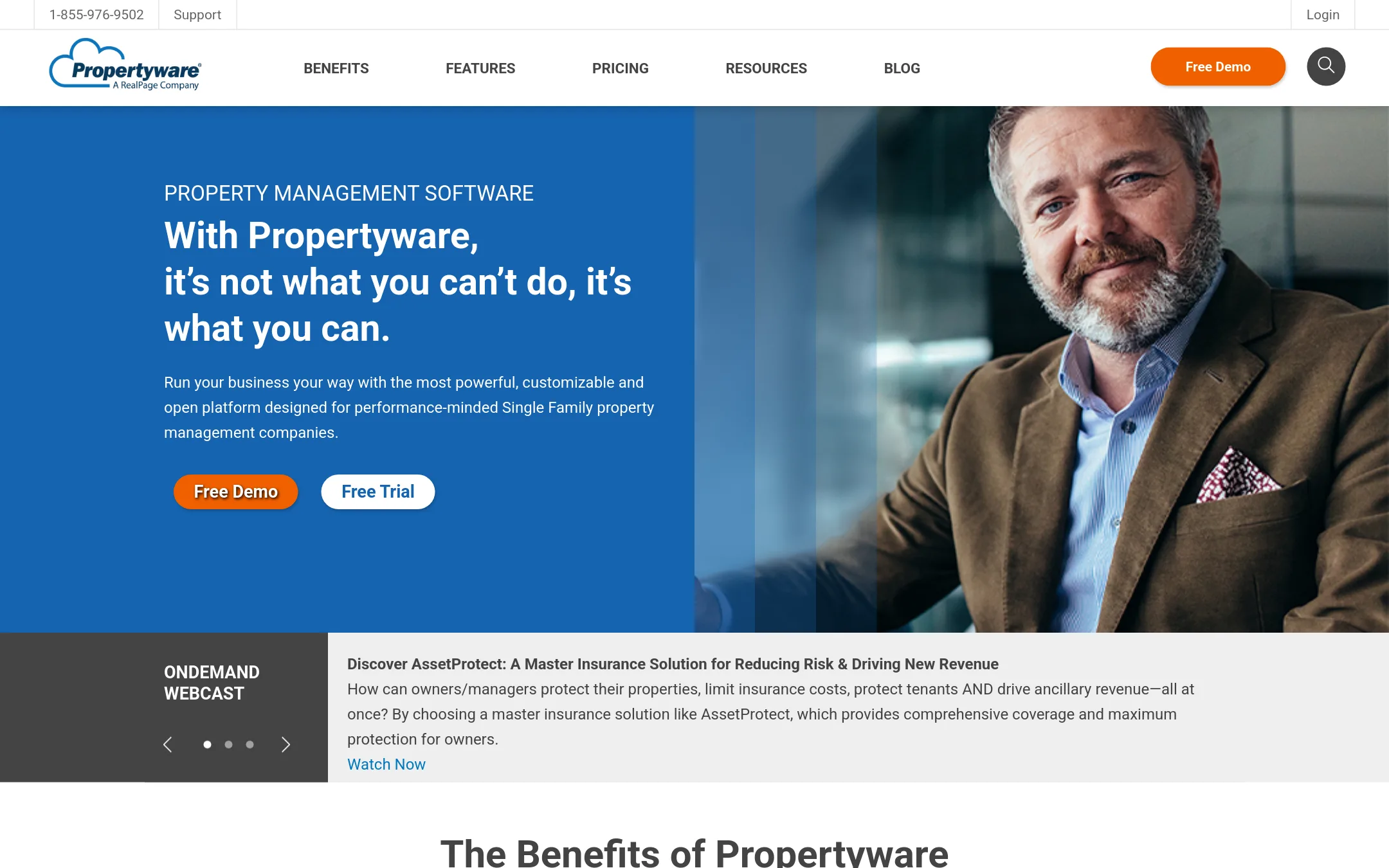 Propertyware homepage