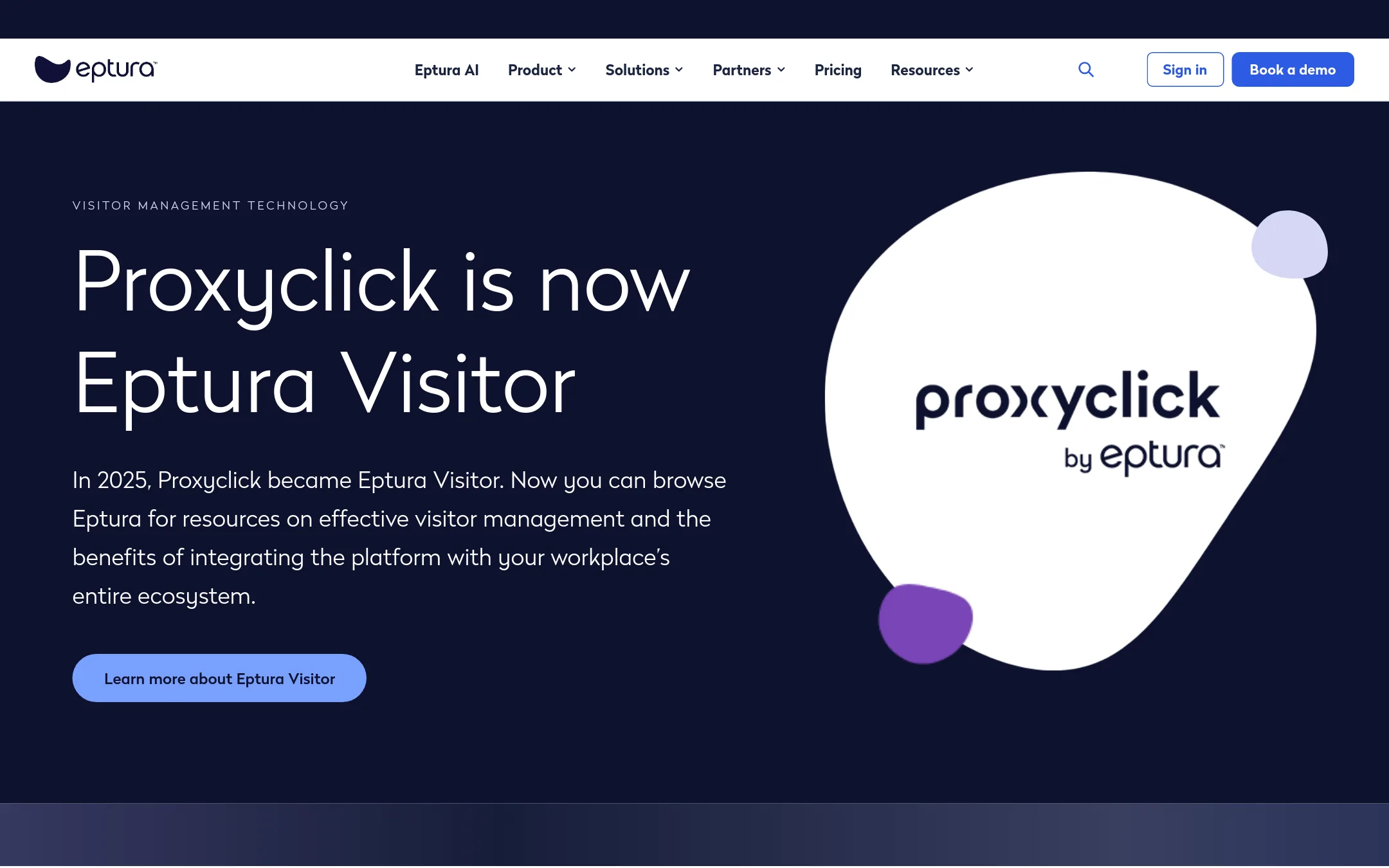 Proxyclick homepage