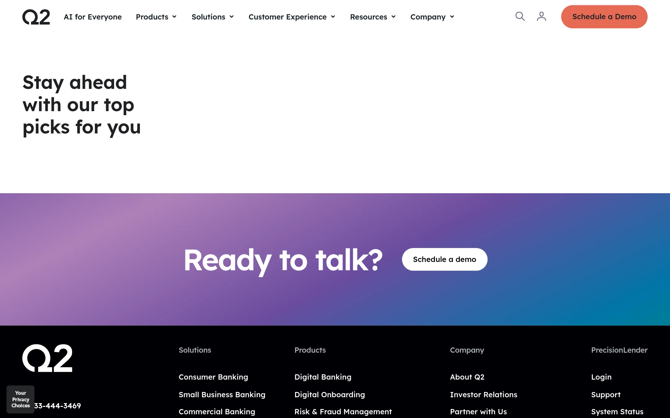 Q2 homepage