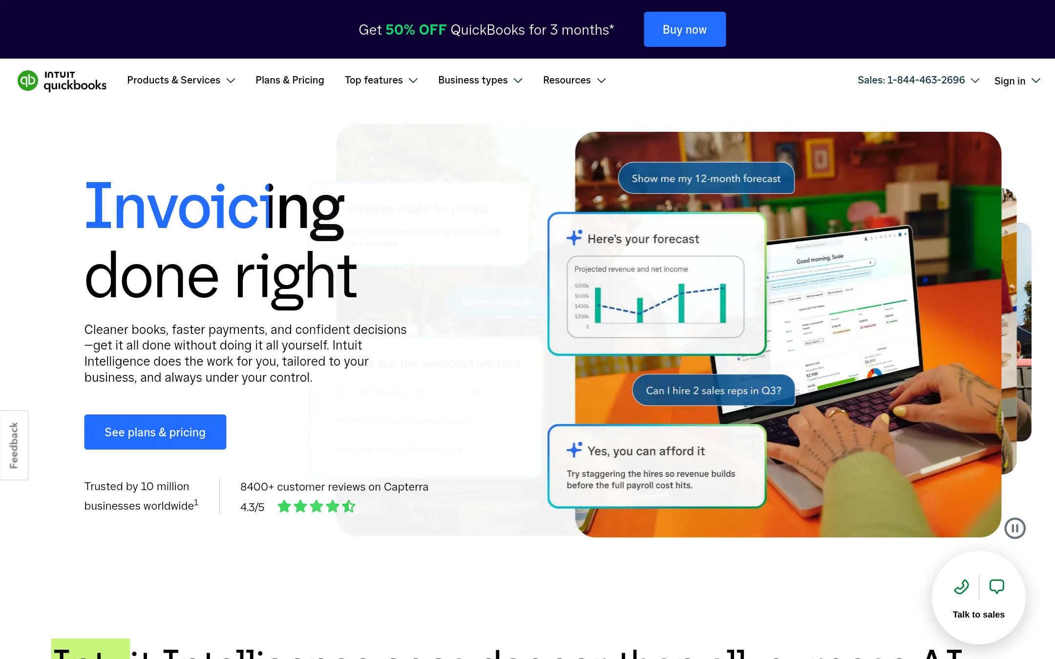 QuickBooks Payroll homepage
