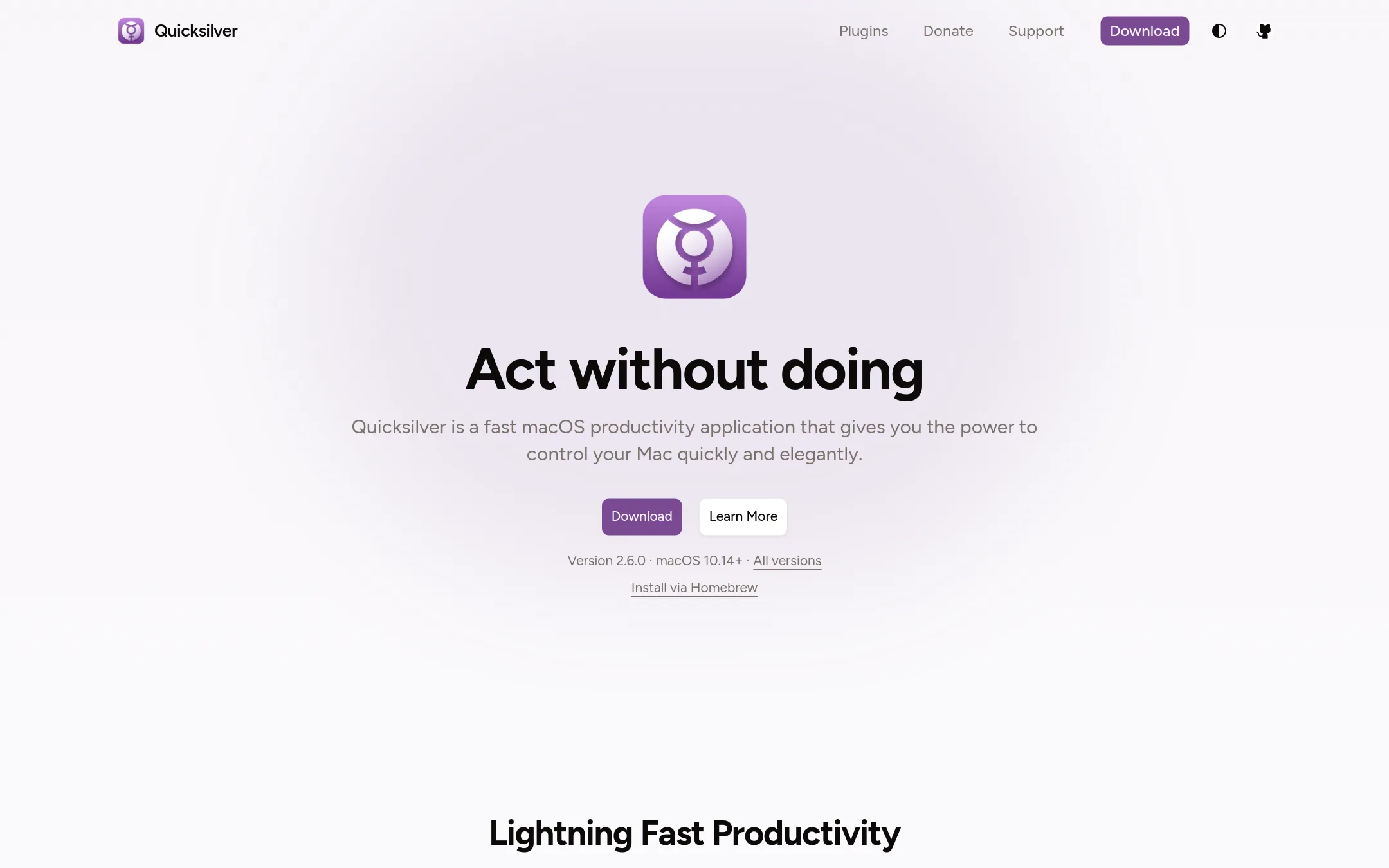 Quicksilver homepage