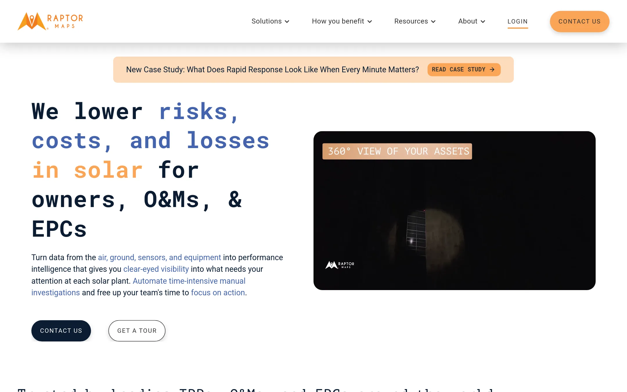 Raptor Maps homepage
