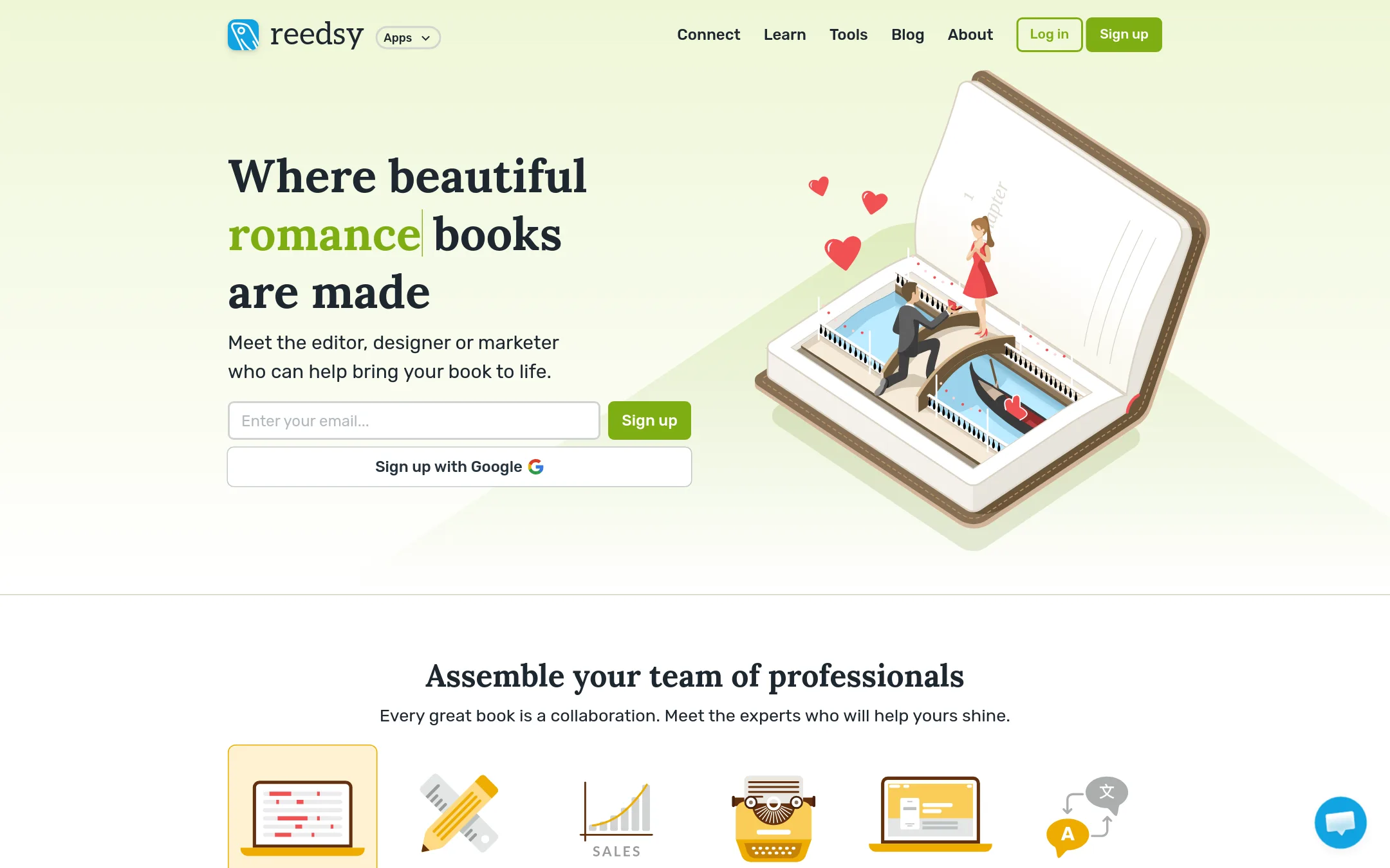 Reedsy homepage