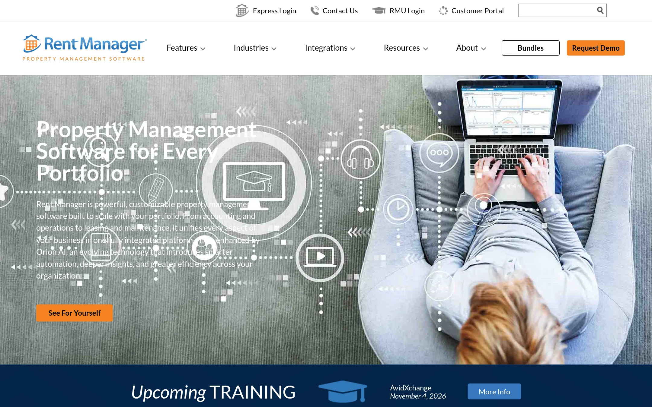 Rent Manager homepage
