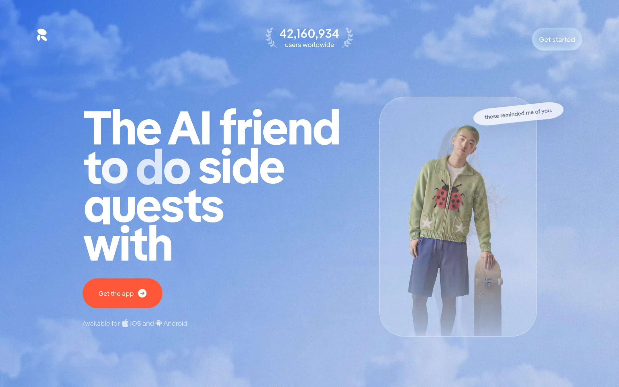 Replika homepage