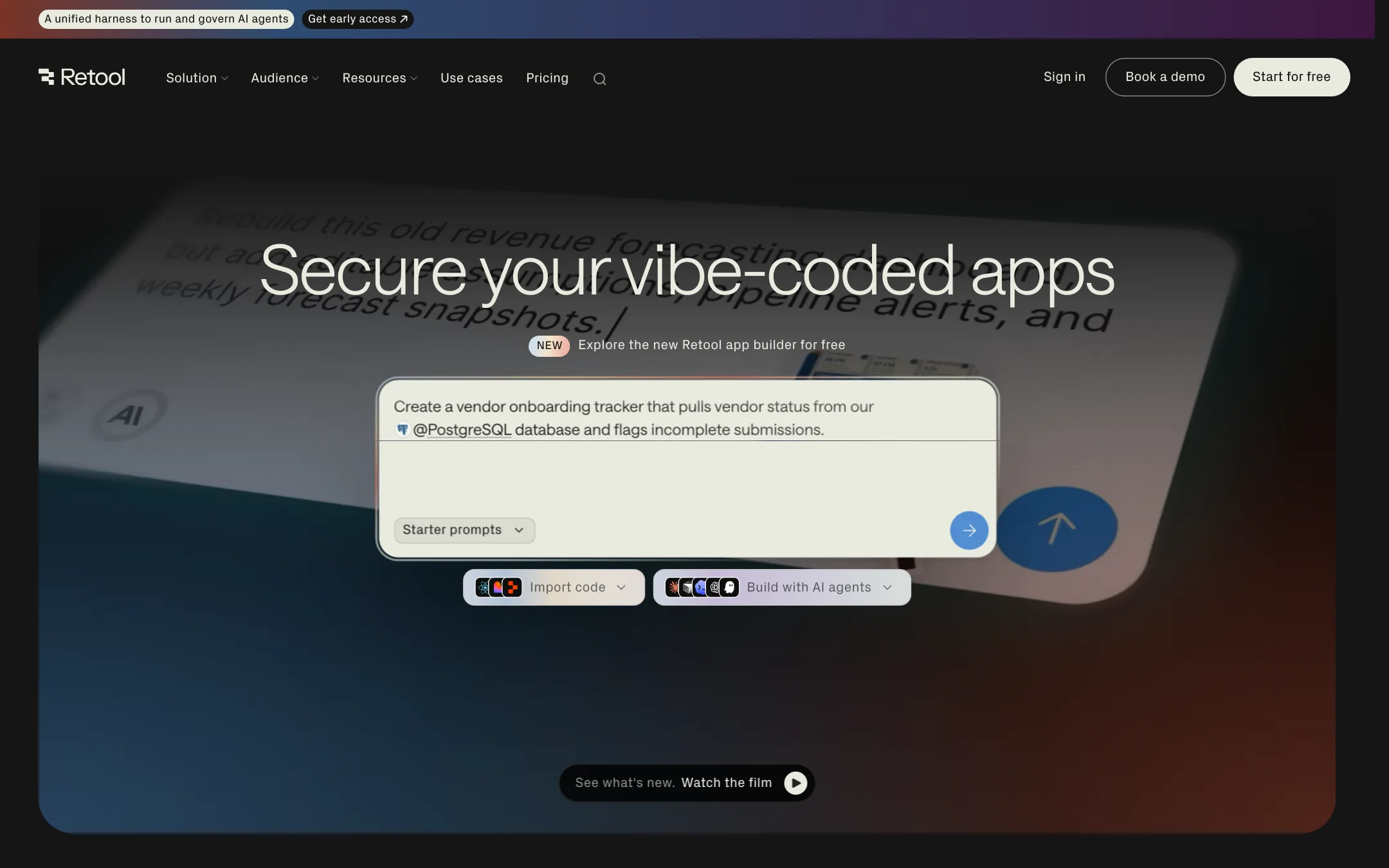 Retool homepage