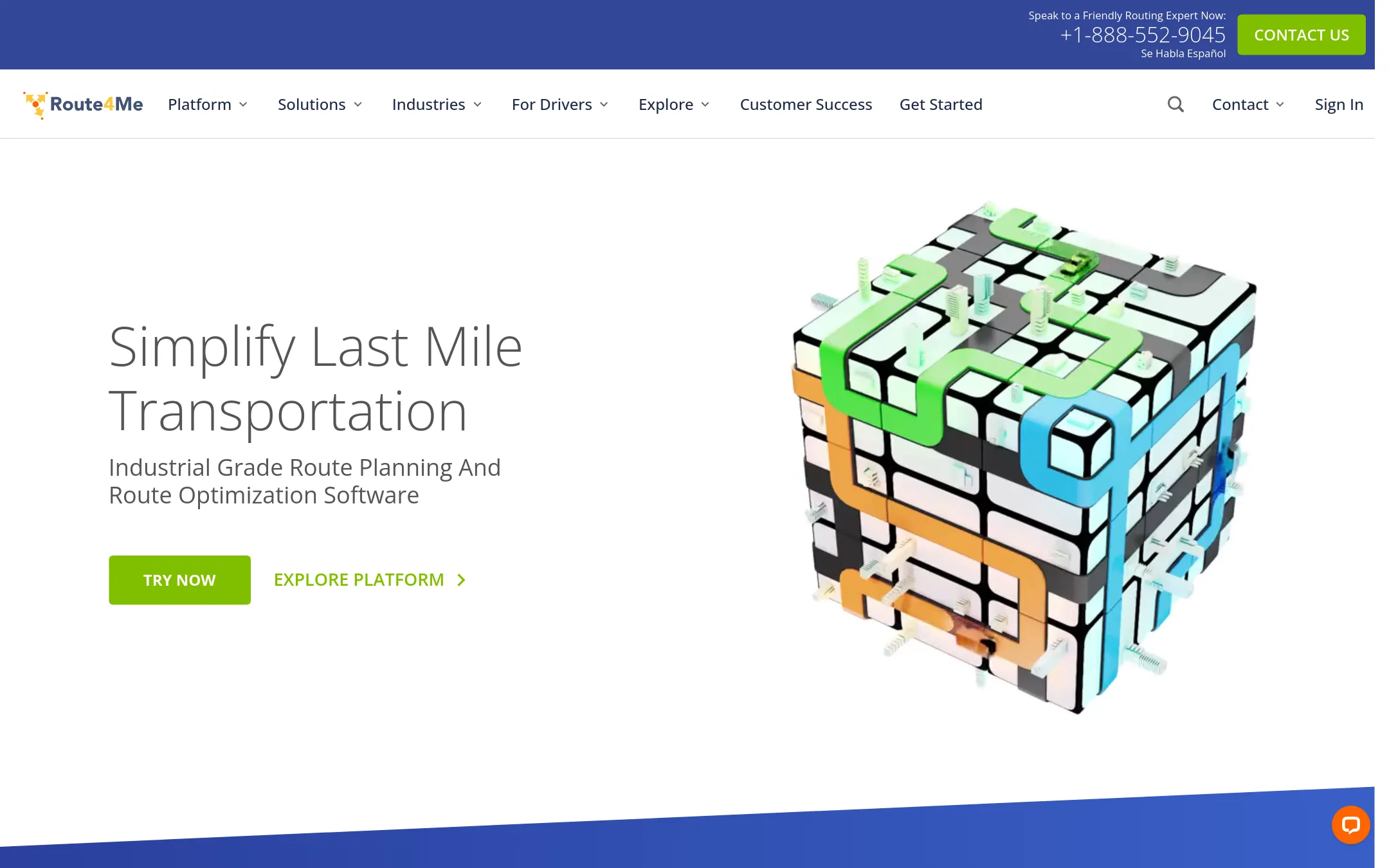 Route4Me homepage