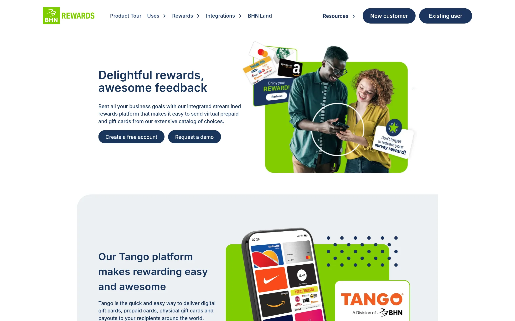 Rybbon homepage