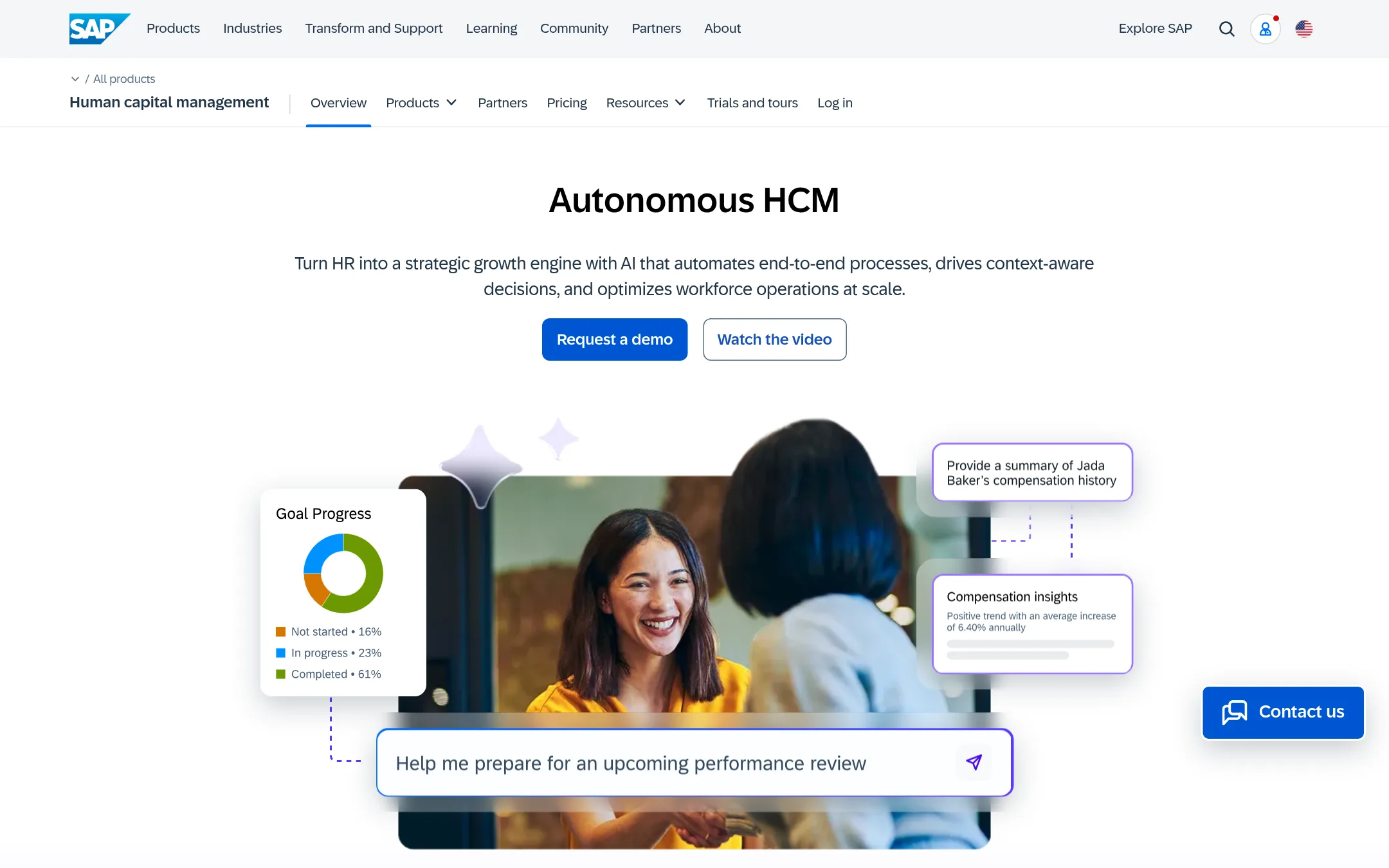 SAP SuccessFactors homepage