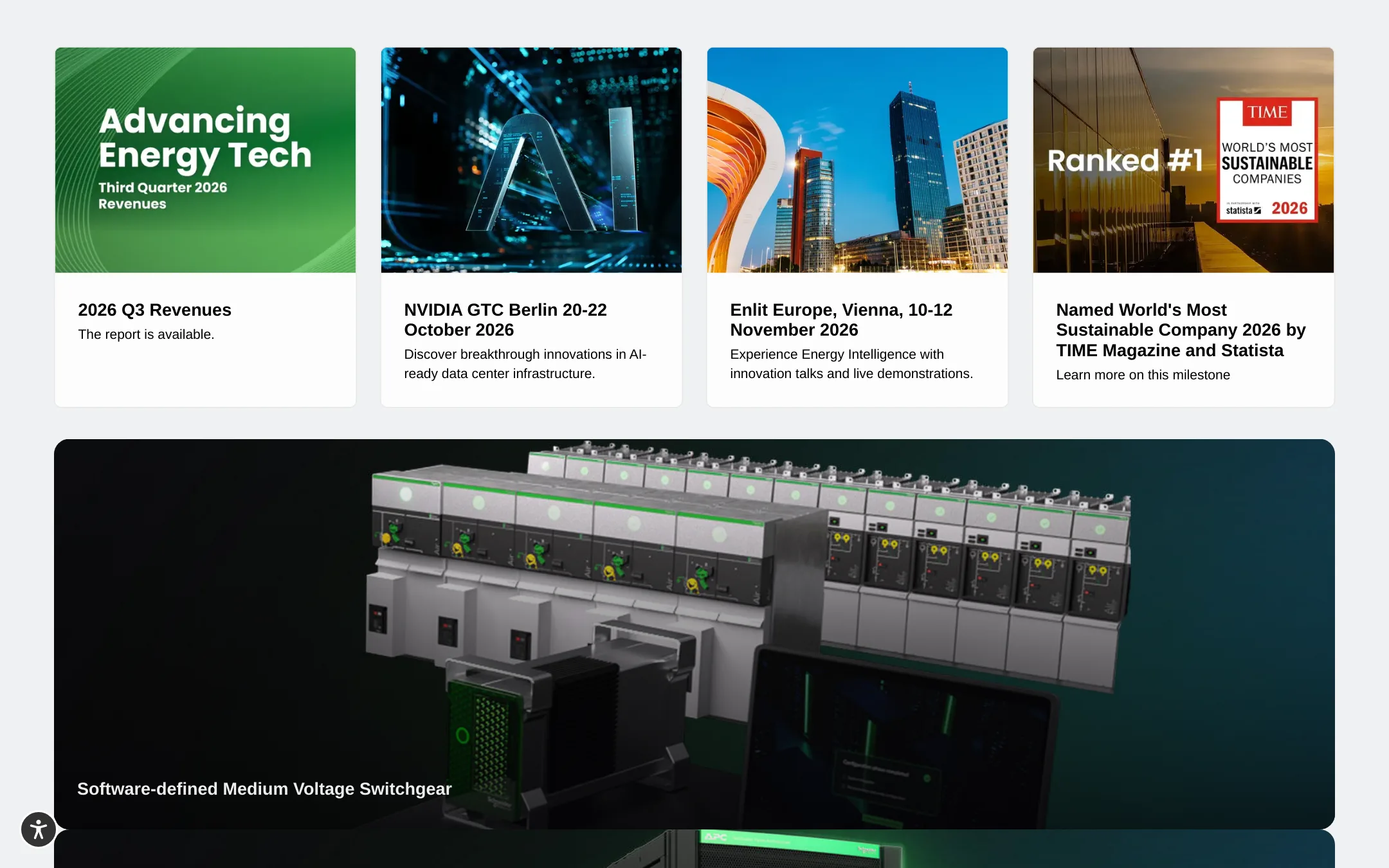 Schneider Electric EcoStruxure homepage