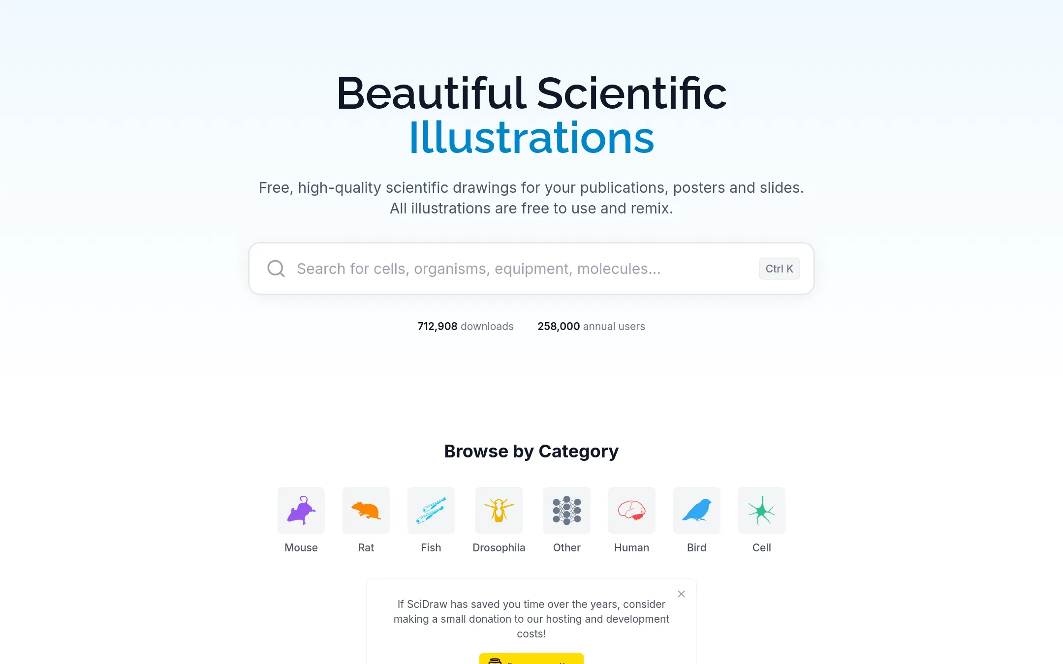 SciDraw homepage