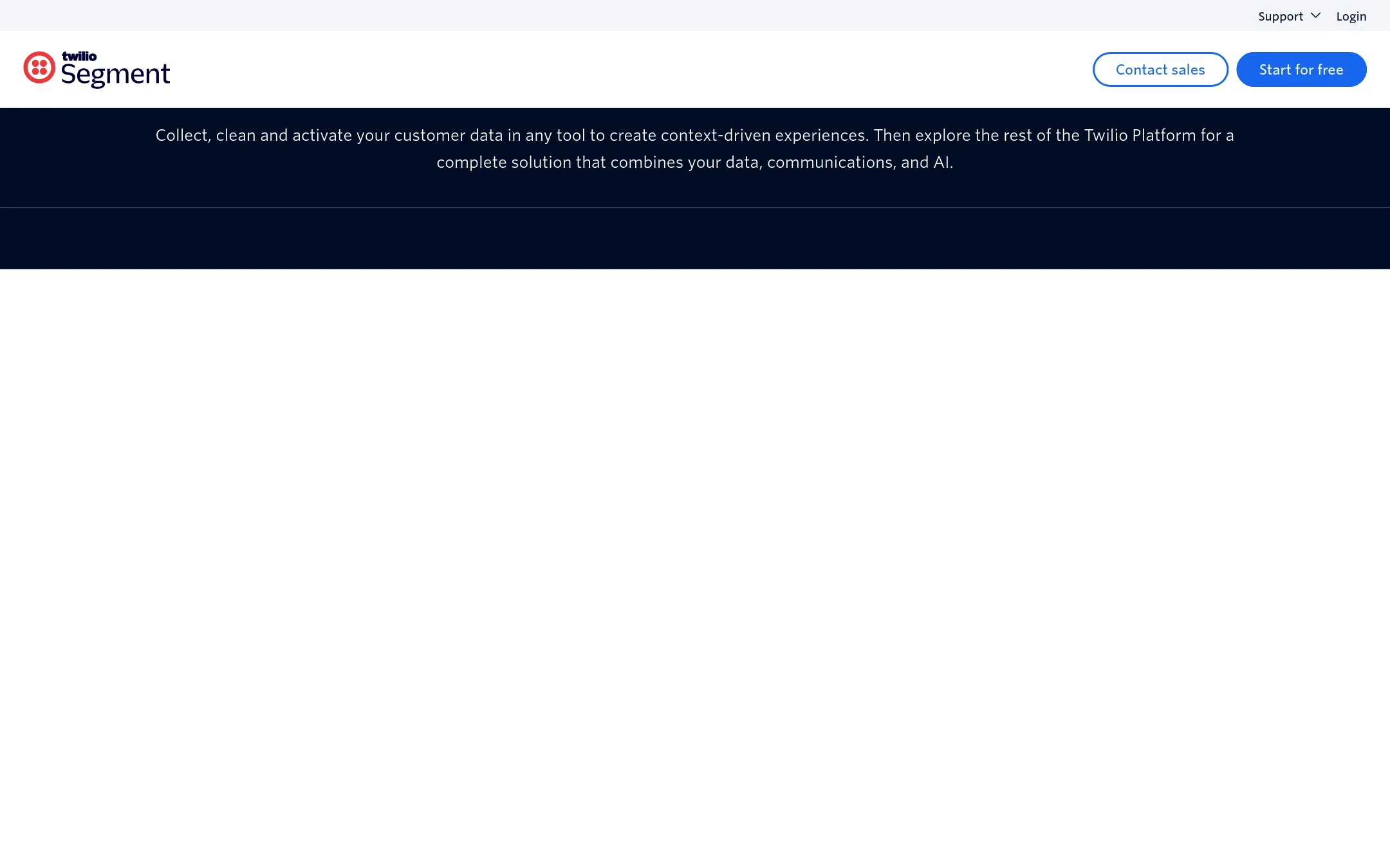 Segment homepage