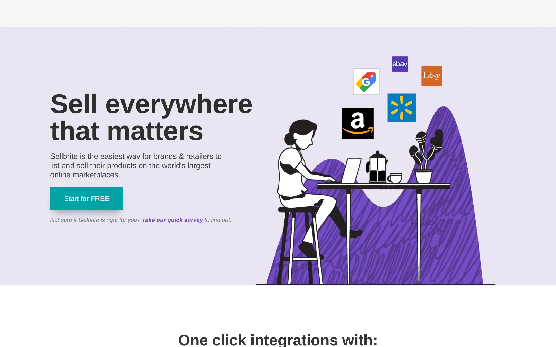 Sellbrite homepage