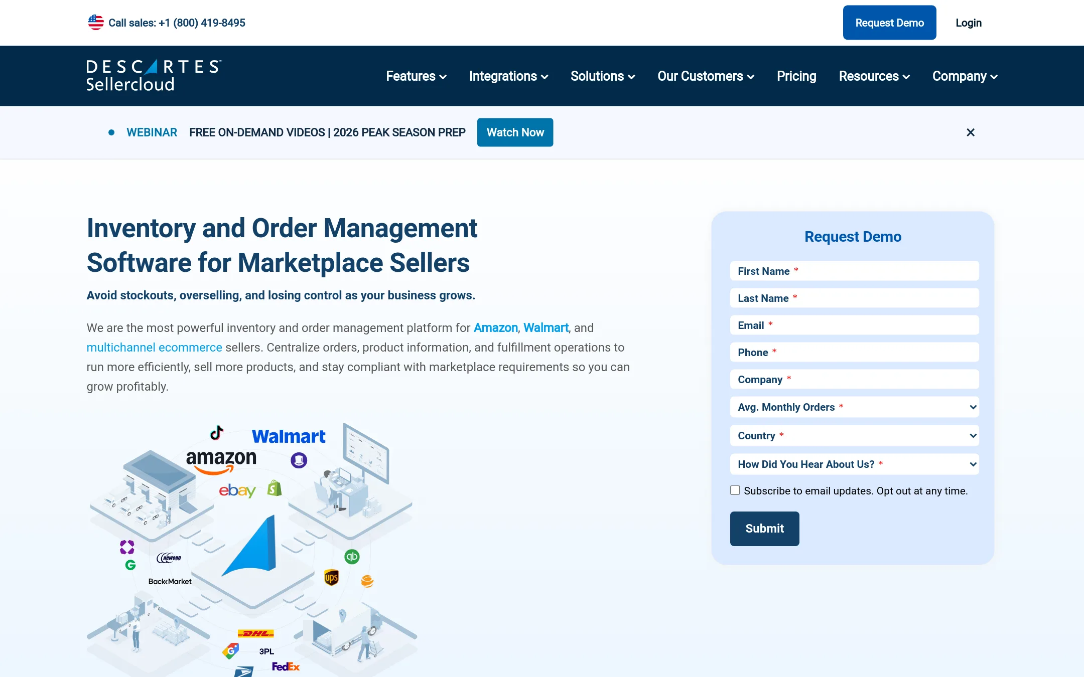SellerCloud homepage