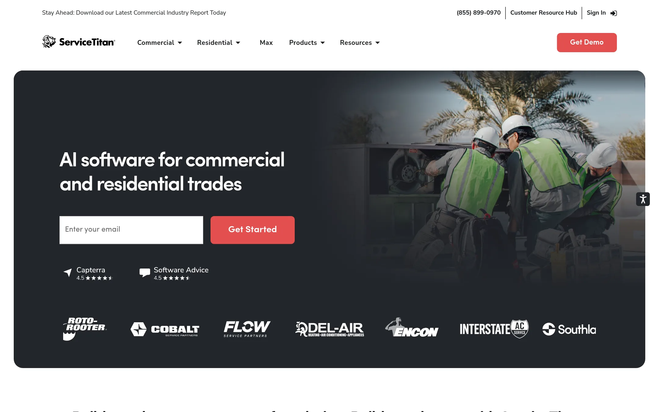 ServiceTitan homepage