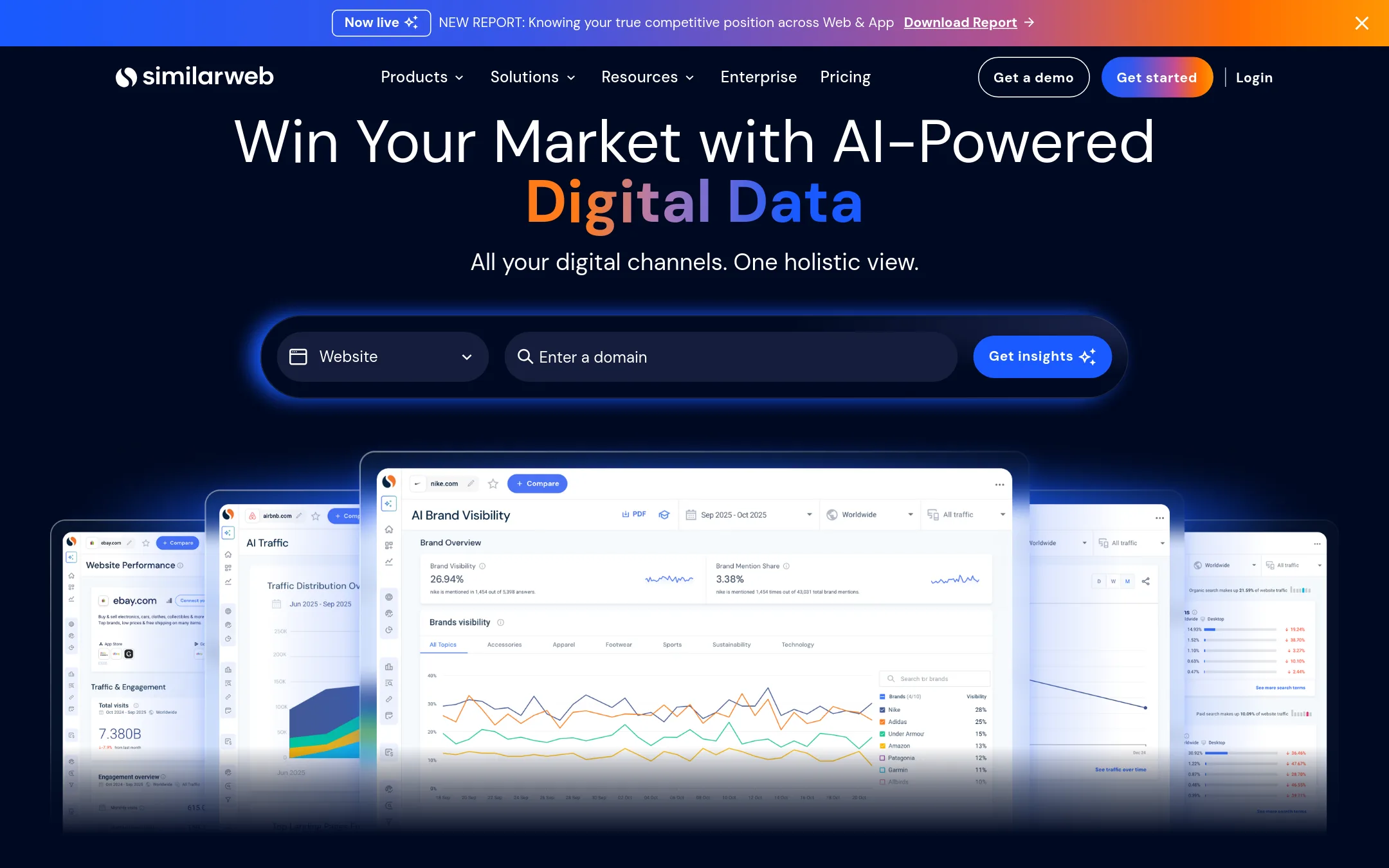 SimilarWeb homepage