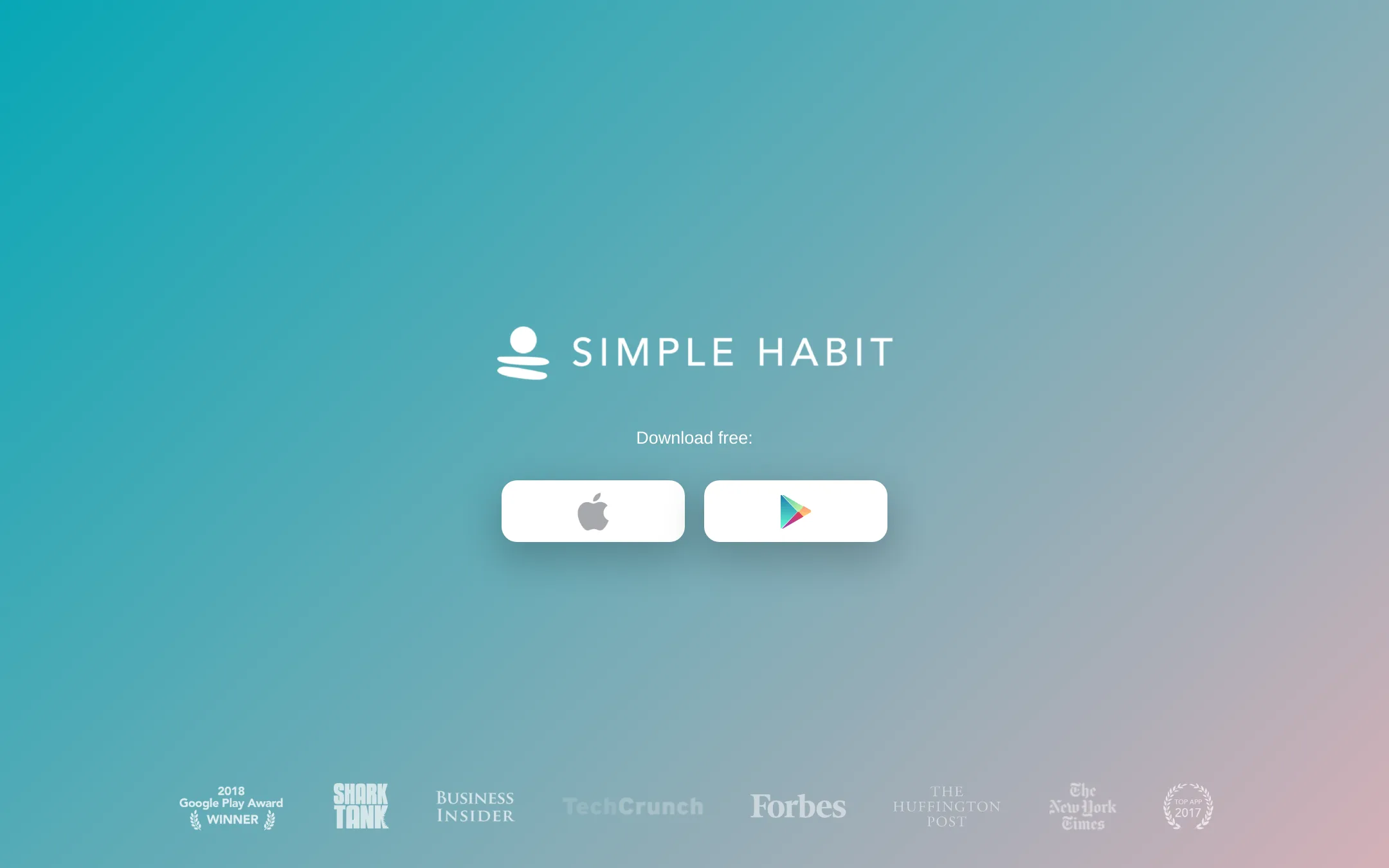 Simple Habit homepage
