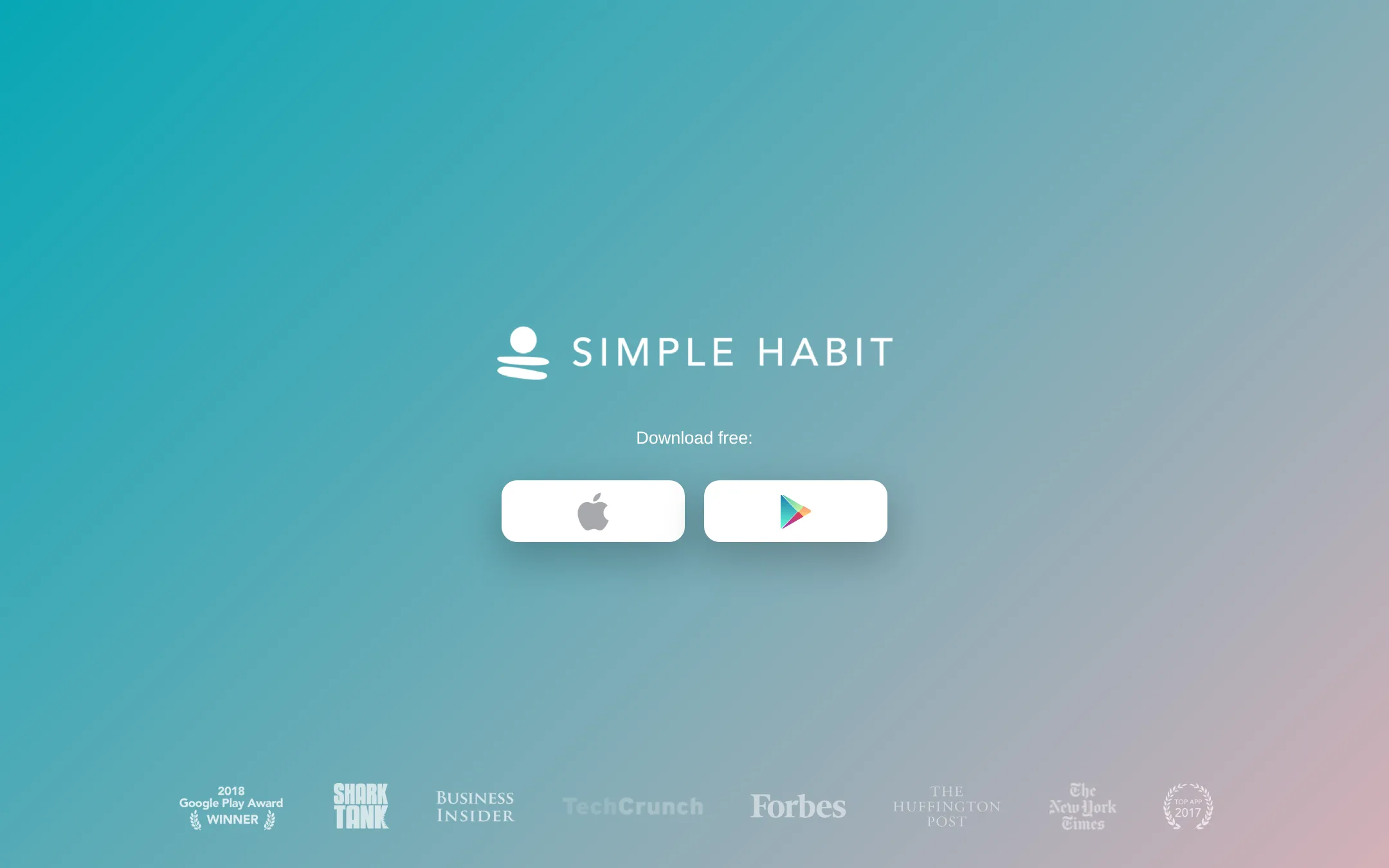 Simple Habit homepage