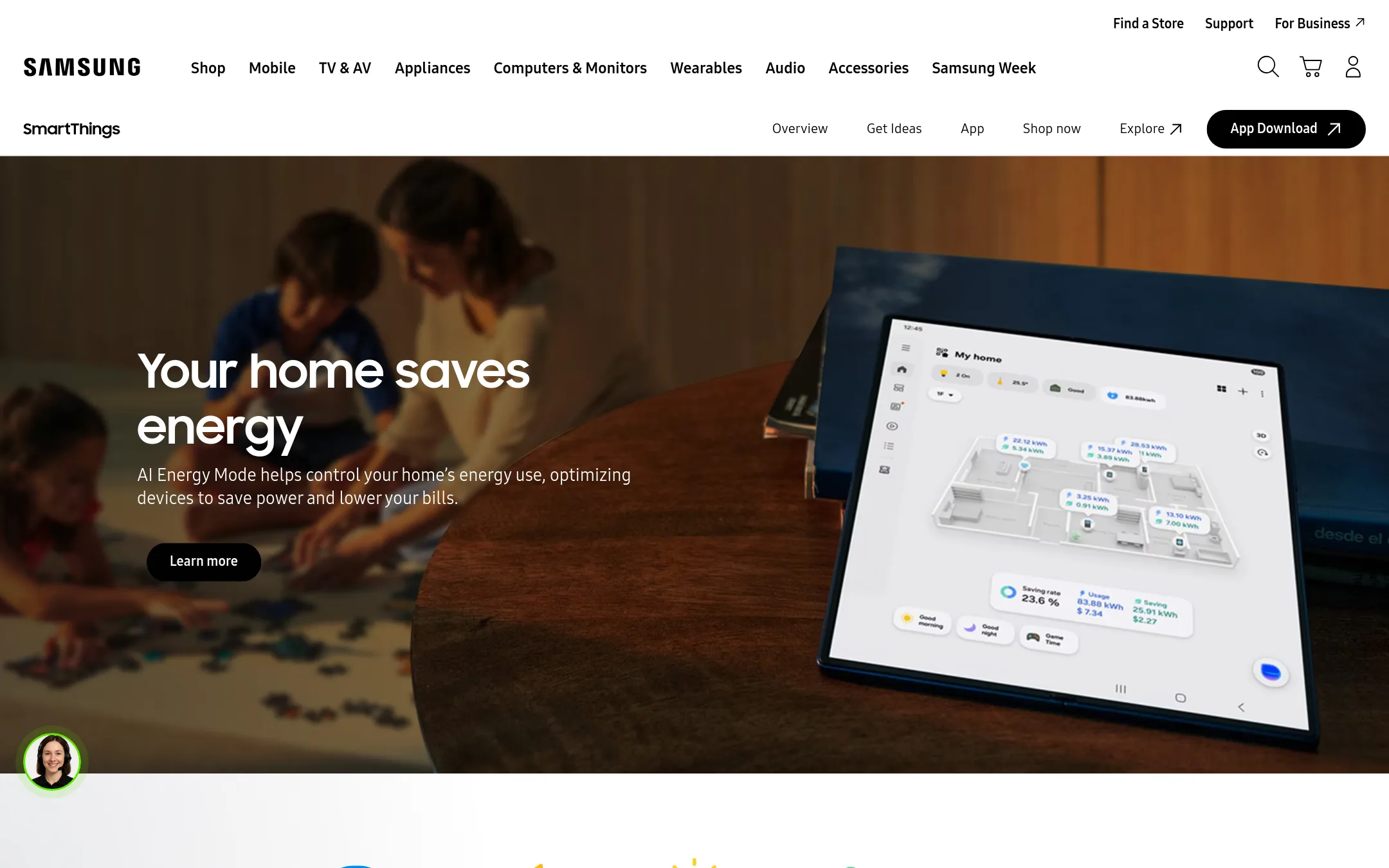 SmartThings homepage