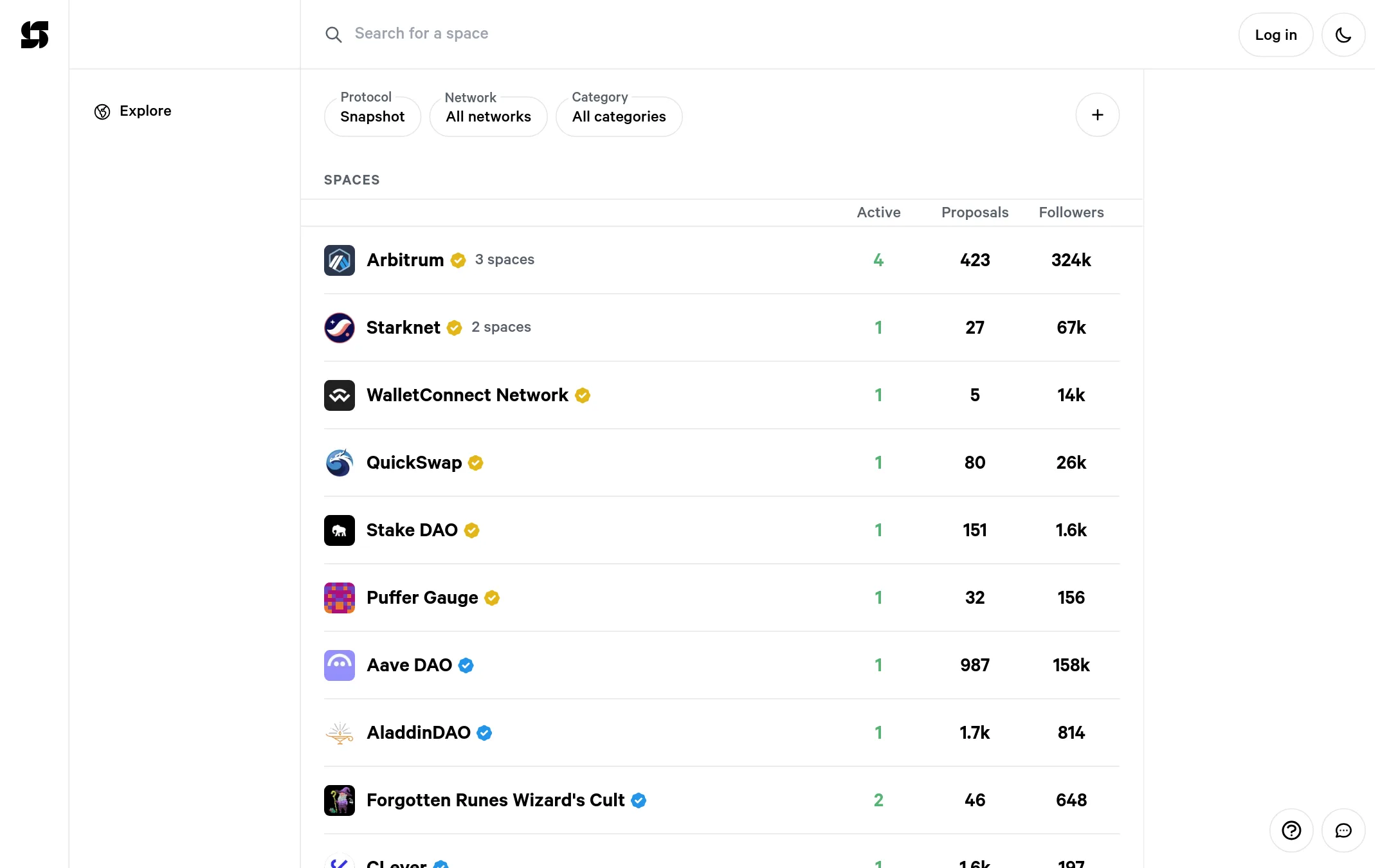 Snapshot homepage