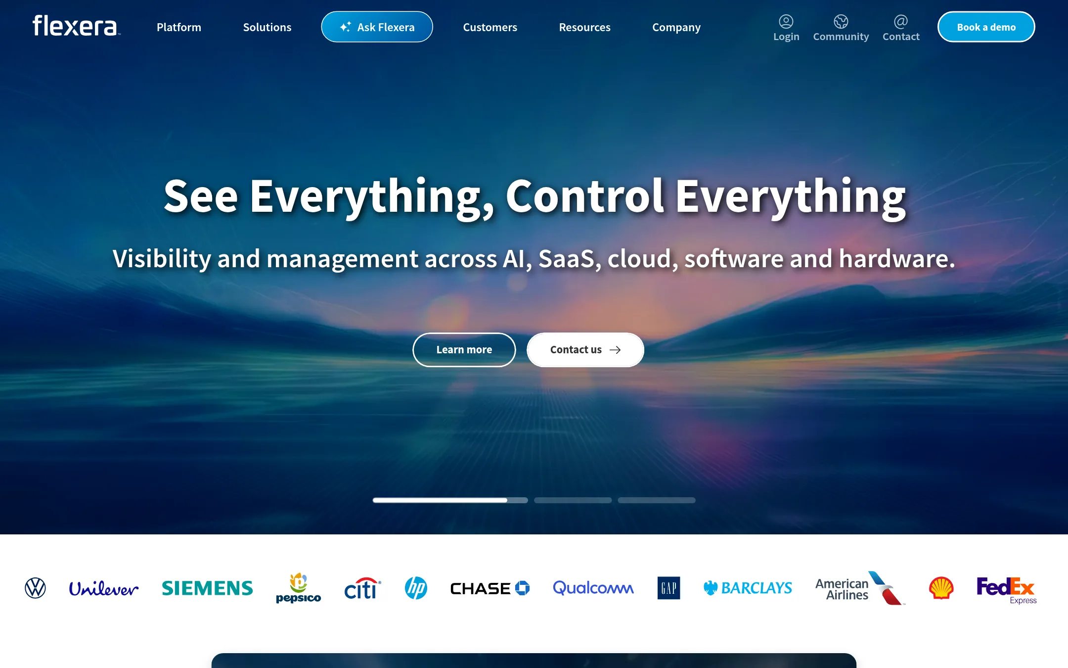 Snow Software homepage