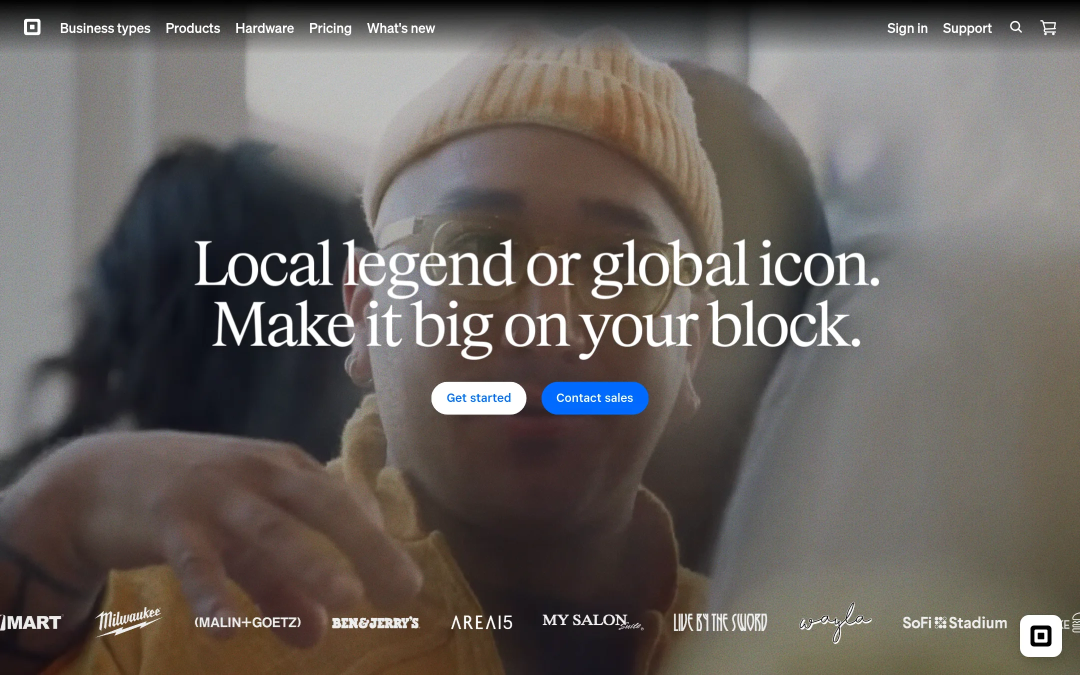 Square Payroll homepage