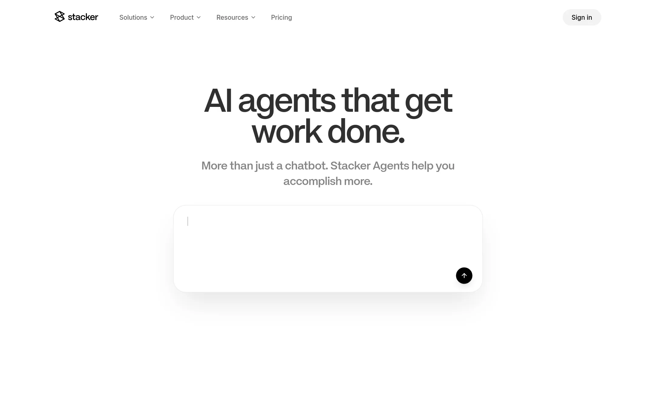 Stacker homepage