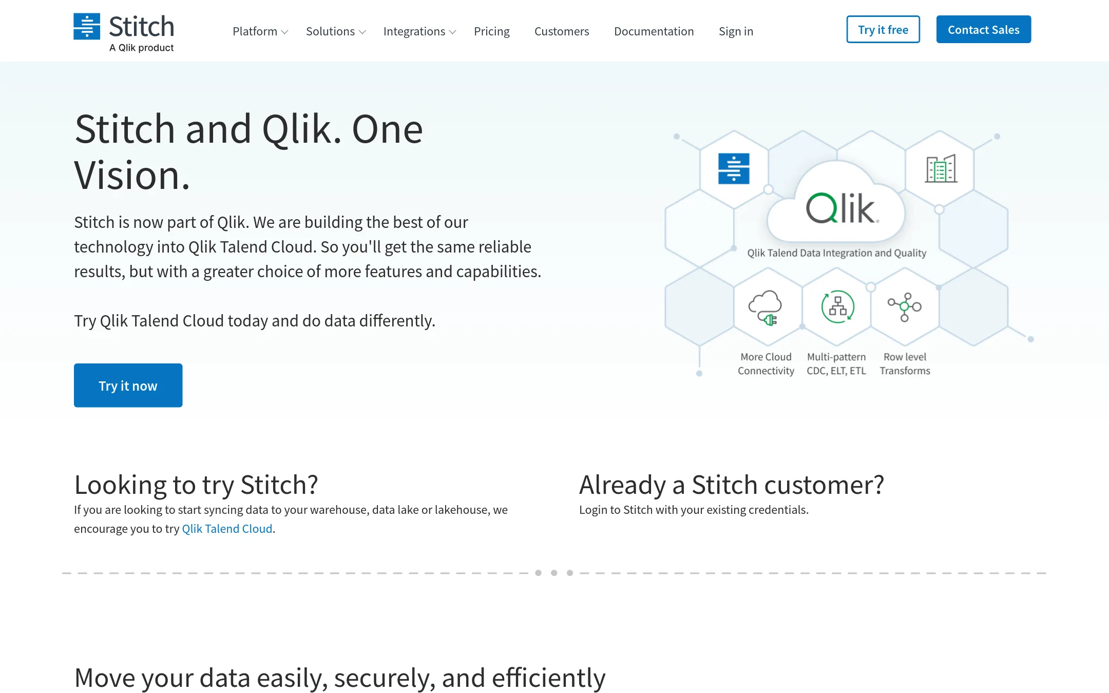 Stitch homepage