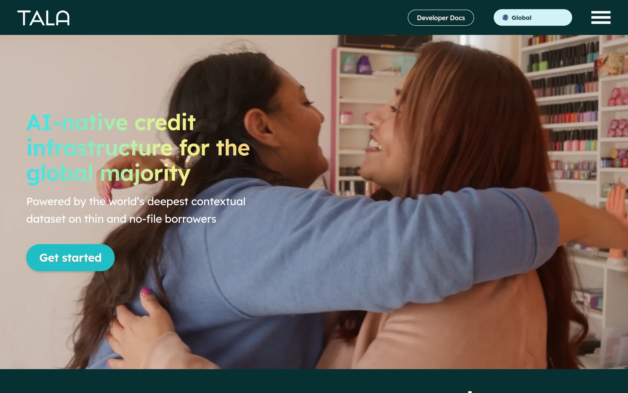 Tala homepage