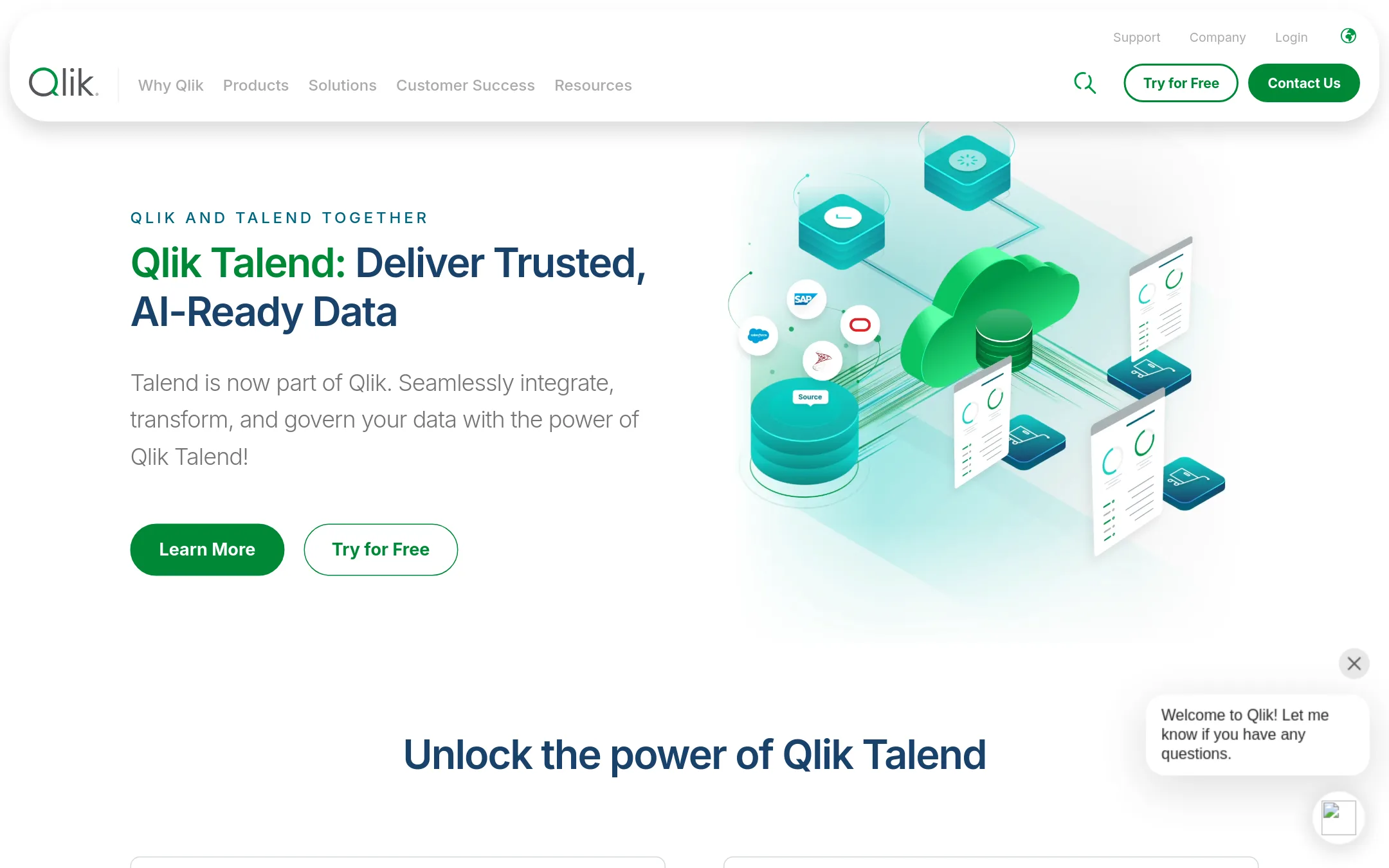 Talend homepage