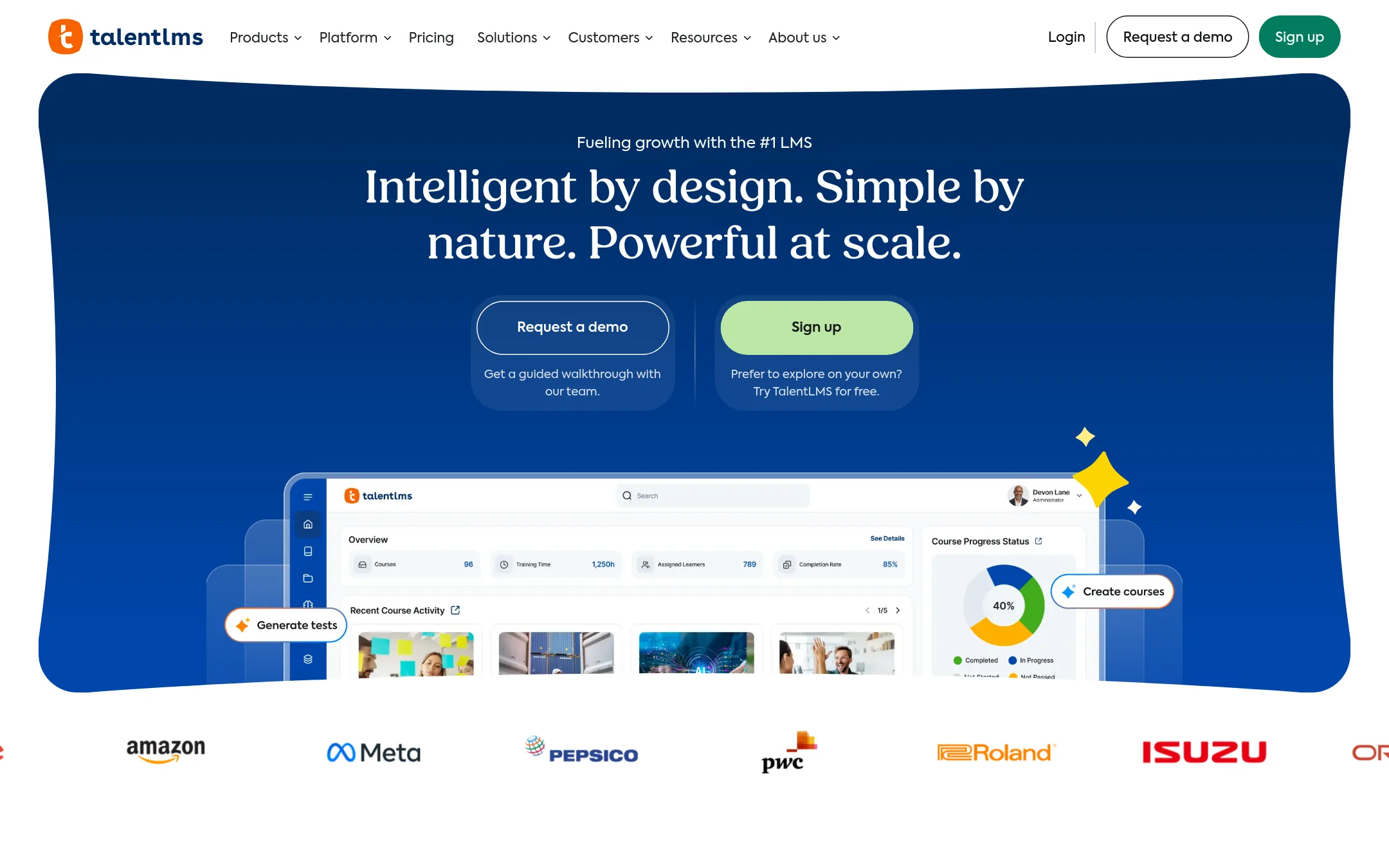 TalentLMS homepage