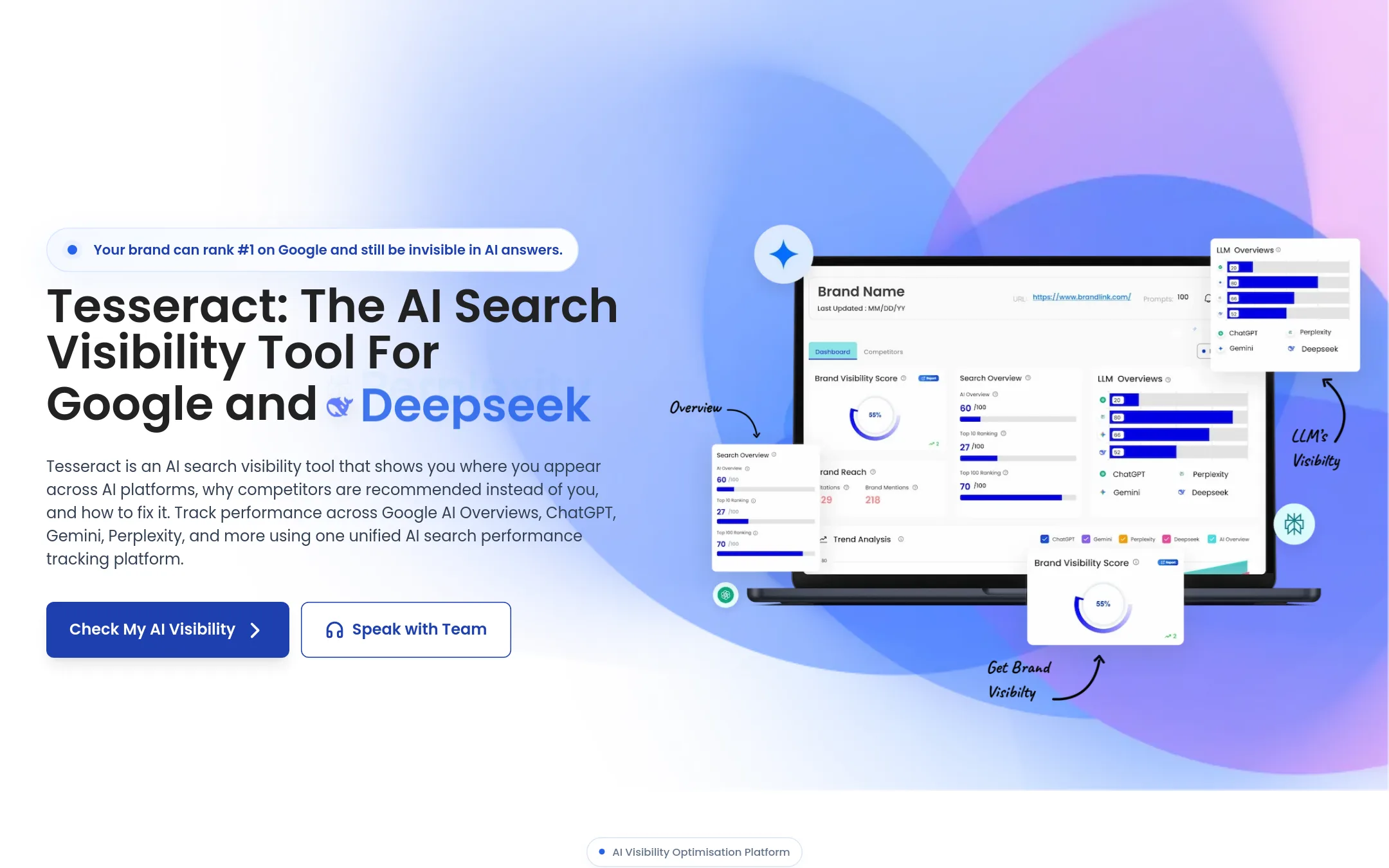 Tesseract by AdLift homepage