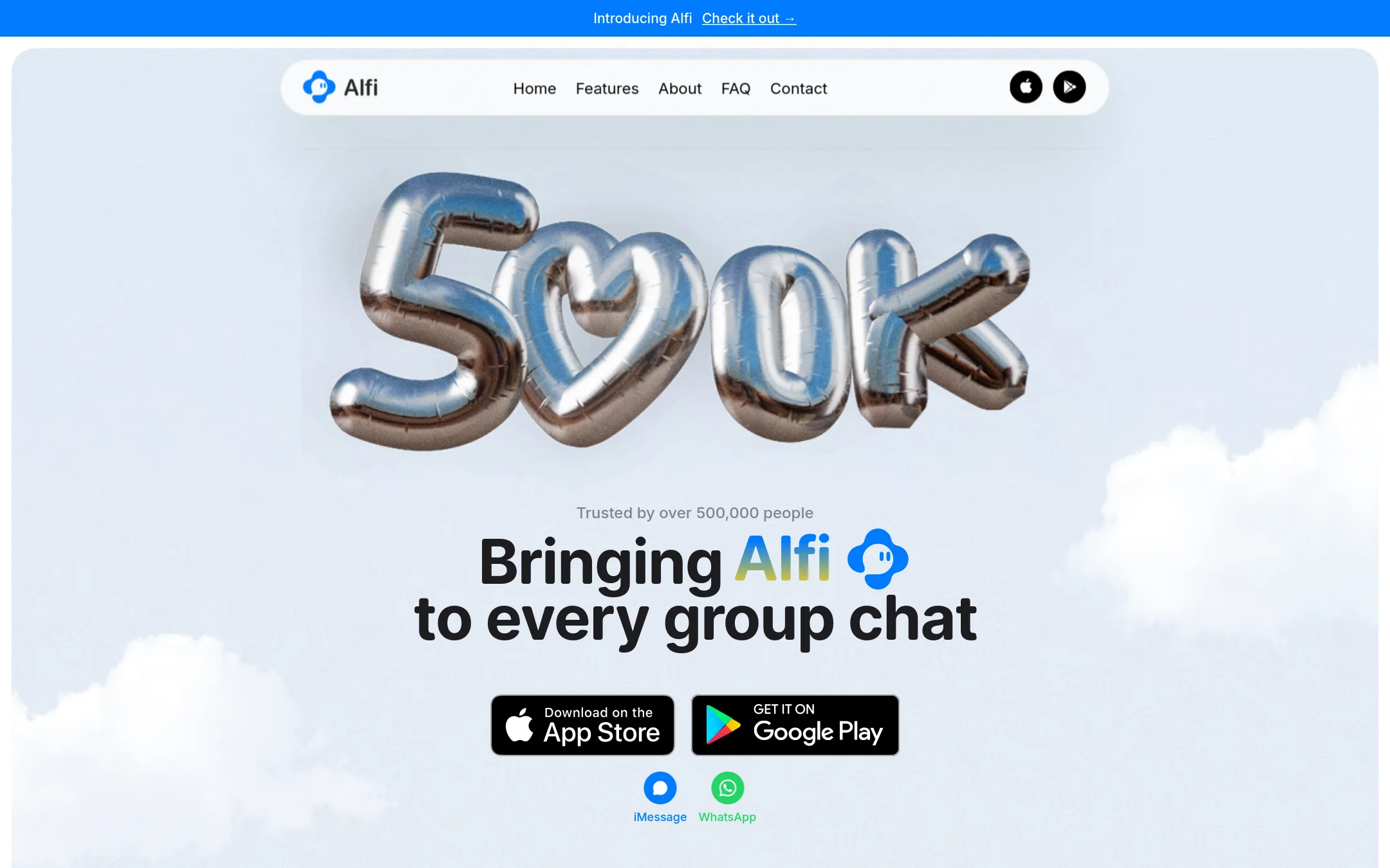 Text.ai homepage