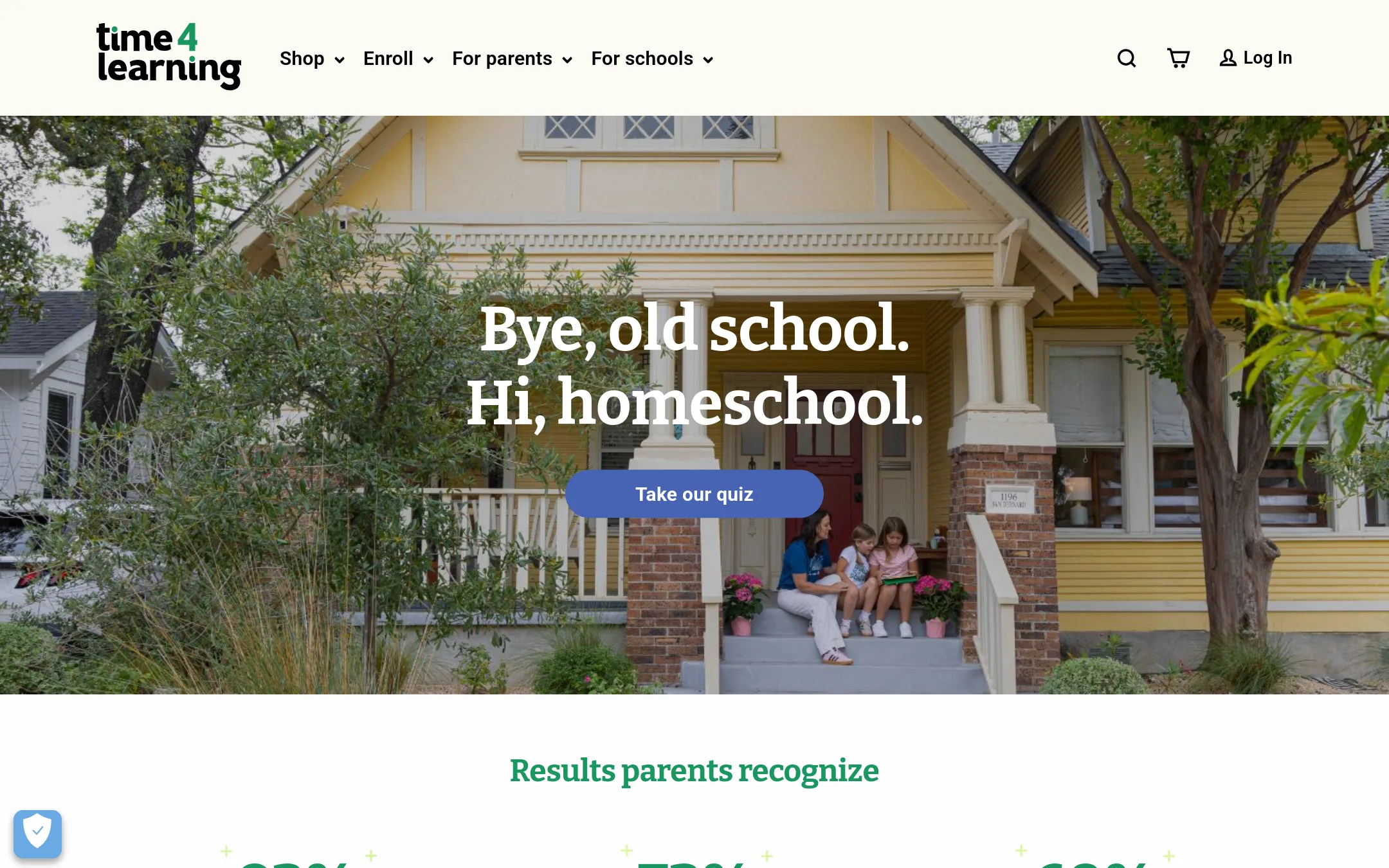 Time4Learning homepage