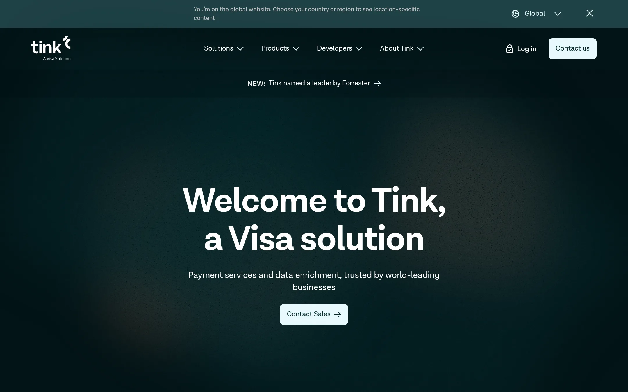 Tink homepage