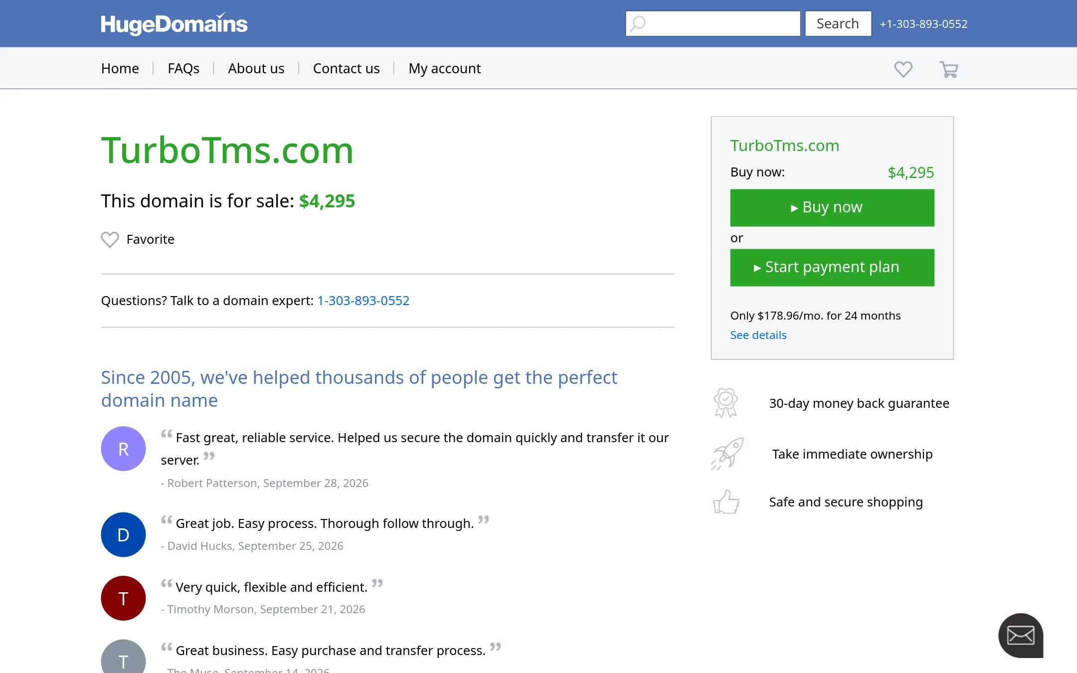 TurboTMS homepage