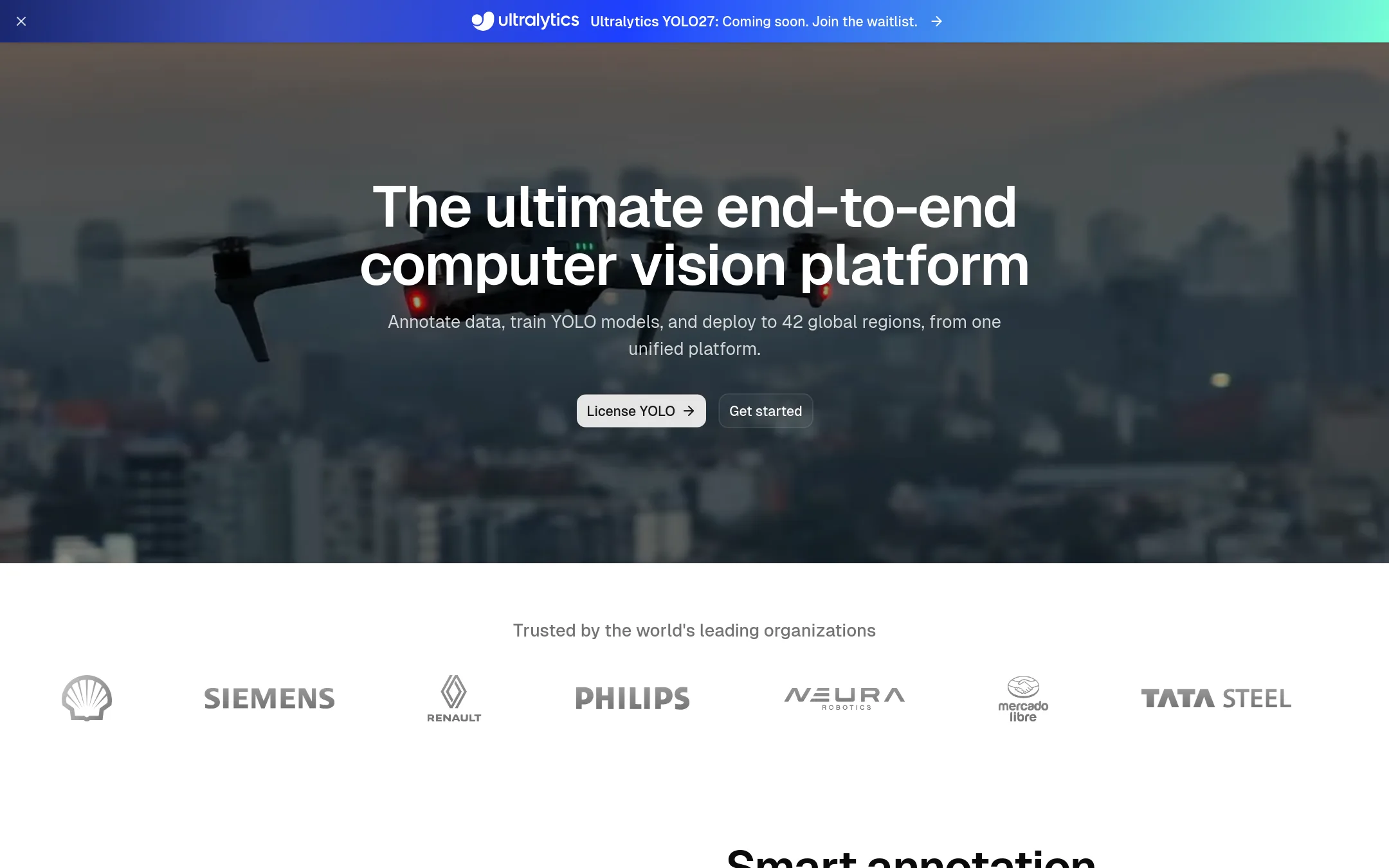 Ultralytics homepage