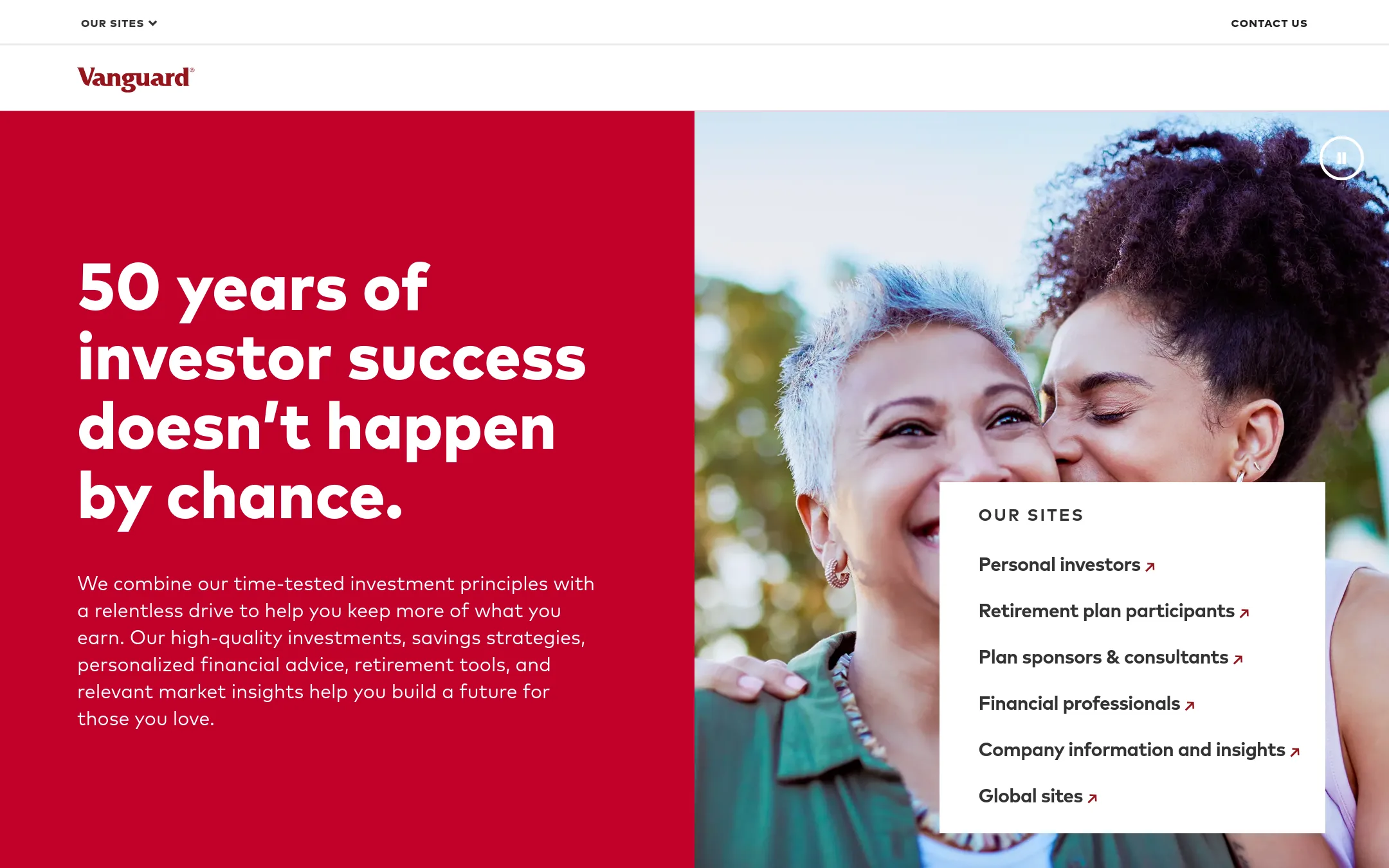 Vanguard 401(k) homepage