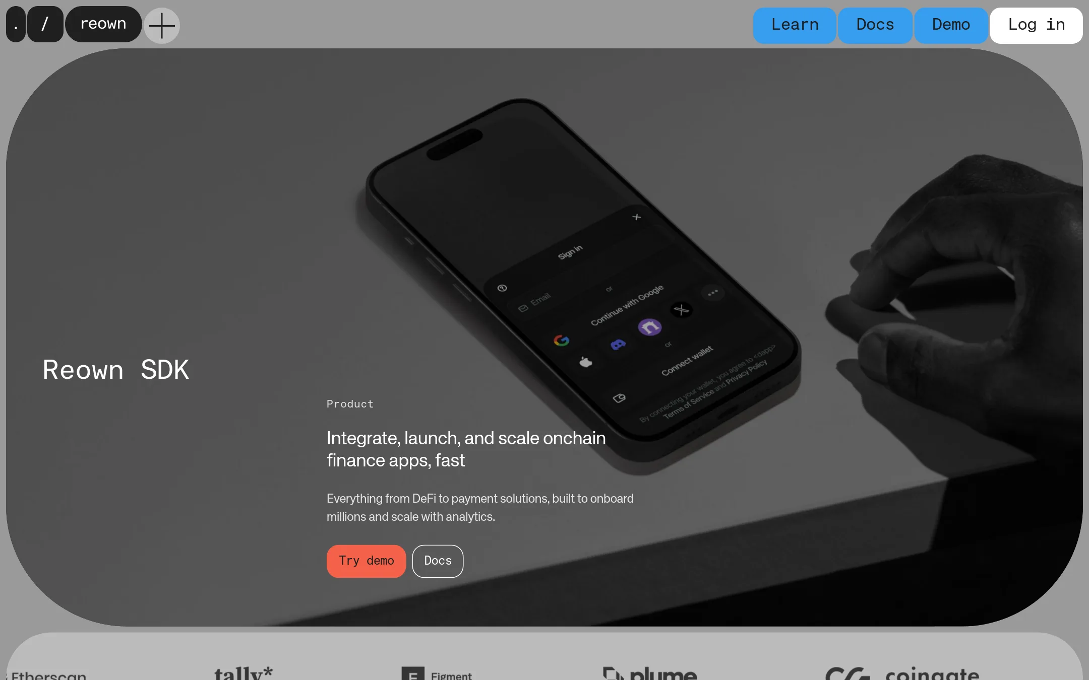 Web3Modal homepage