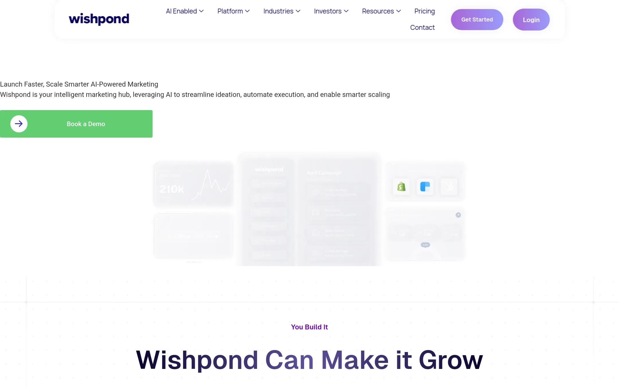 Wishpond homepage