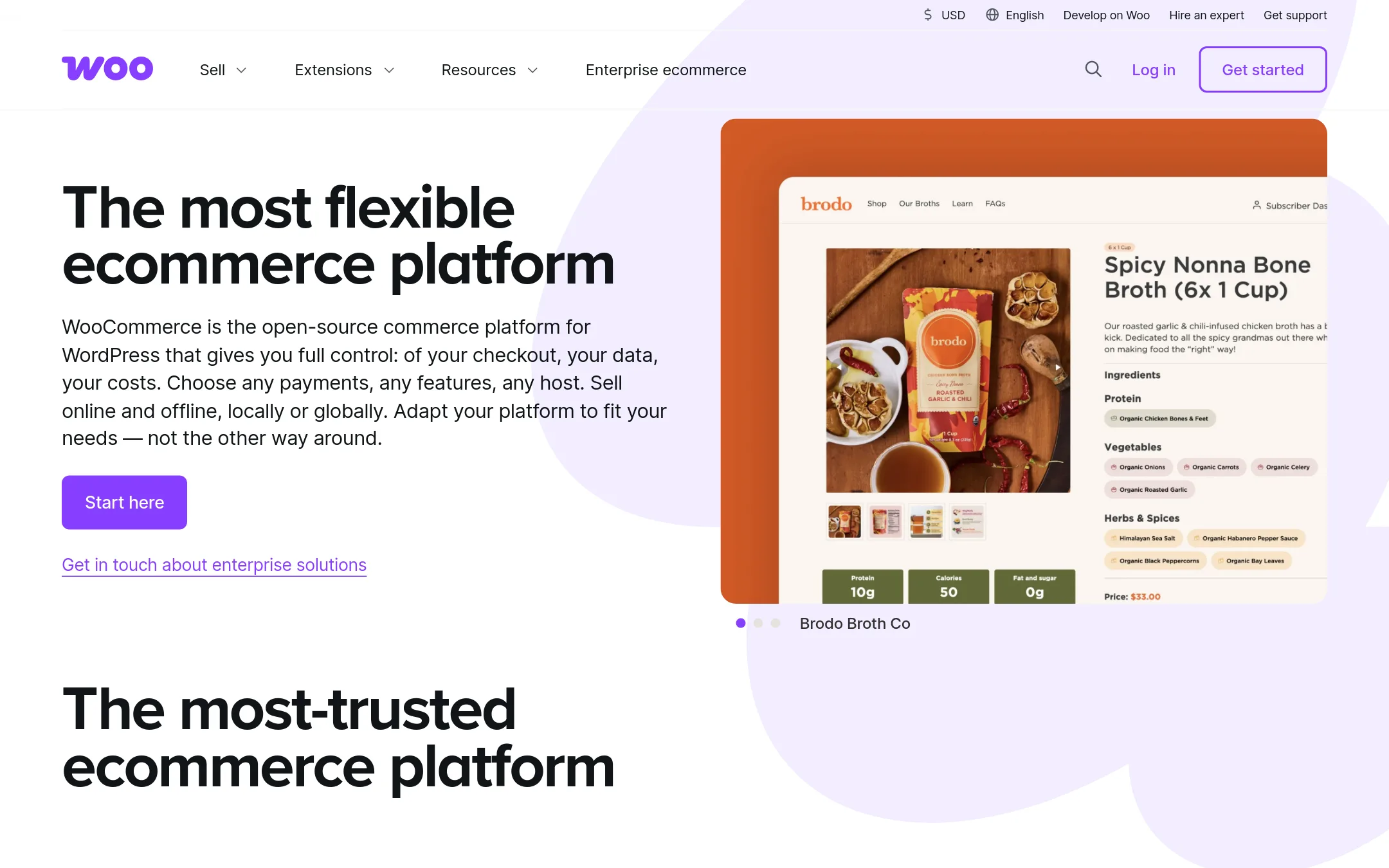 WooCommerce homepage