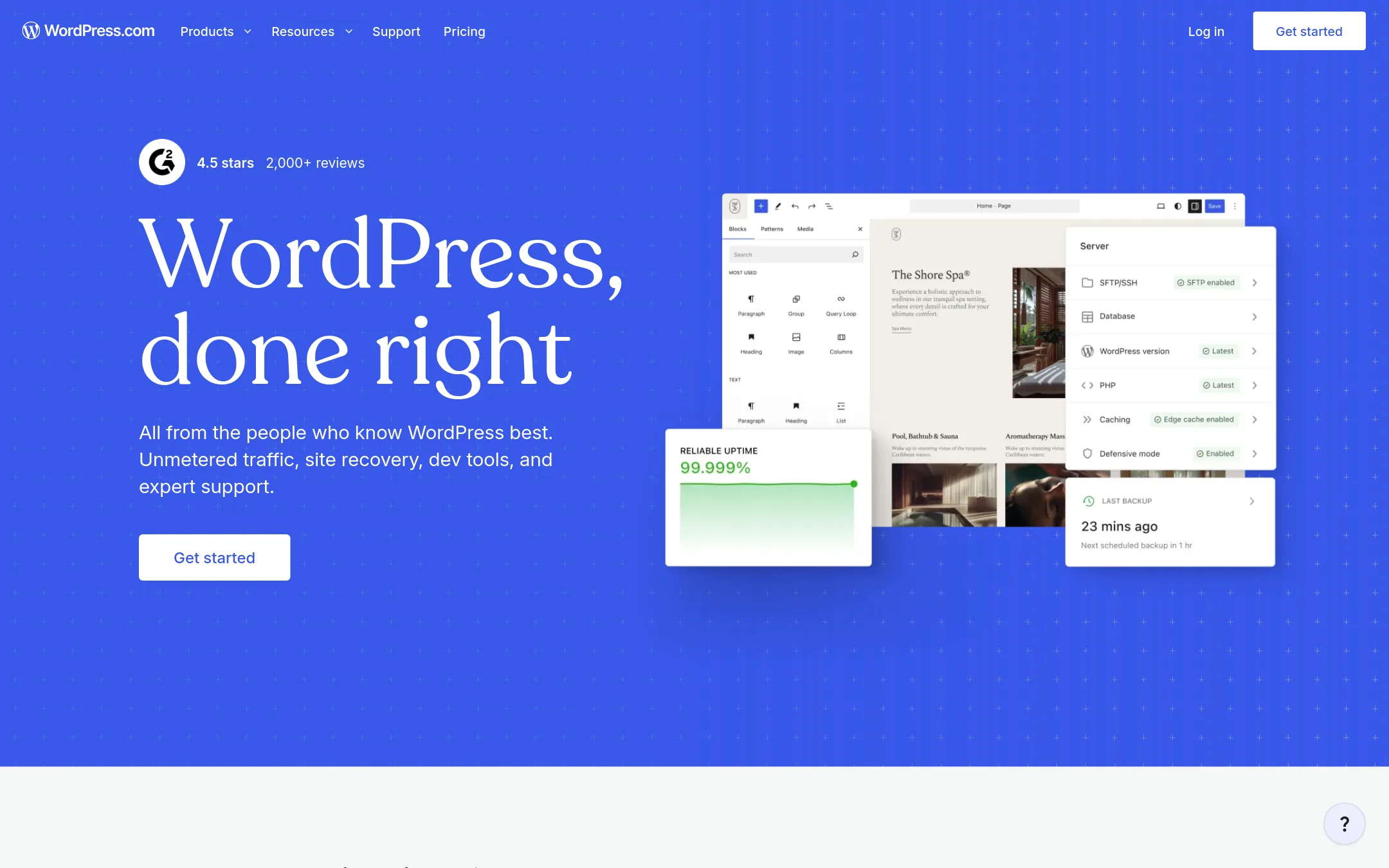 WordPress.com homepage