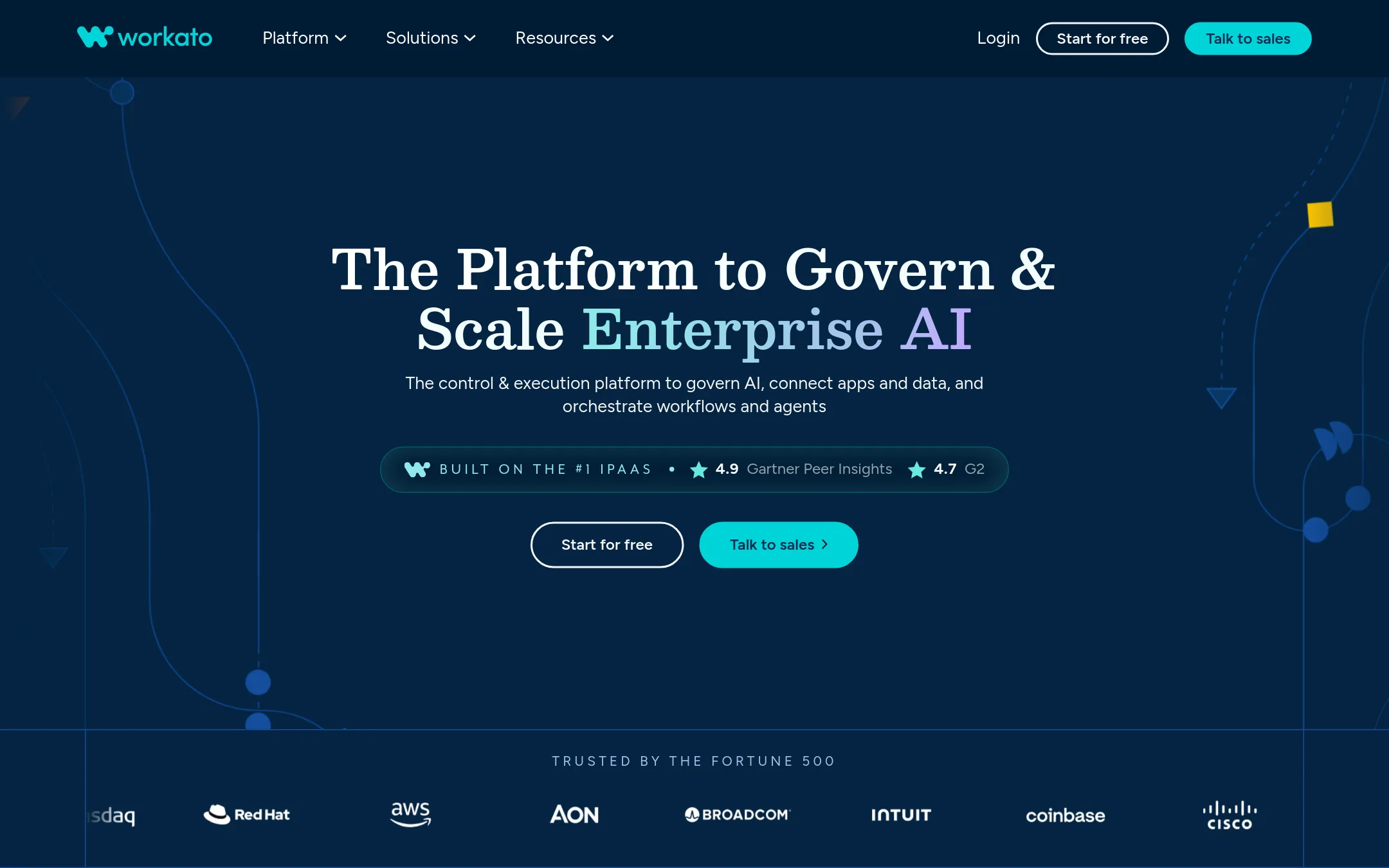 Workato homepage
