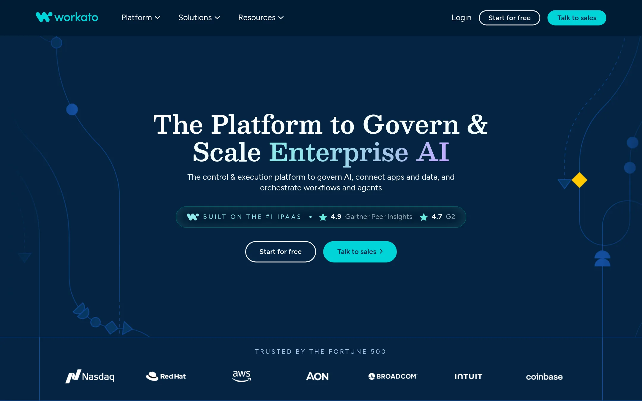 Workato homepage