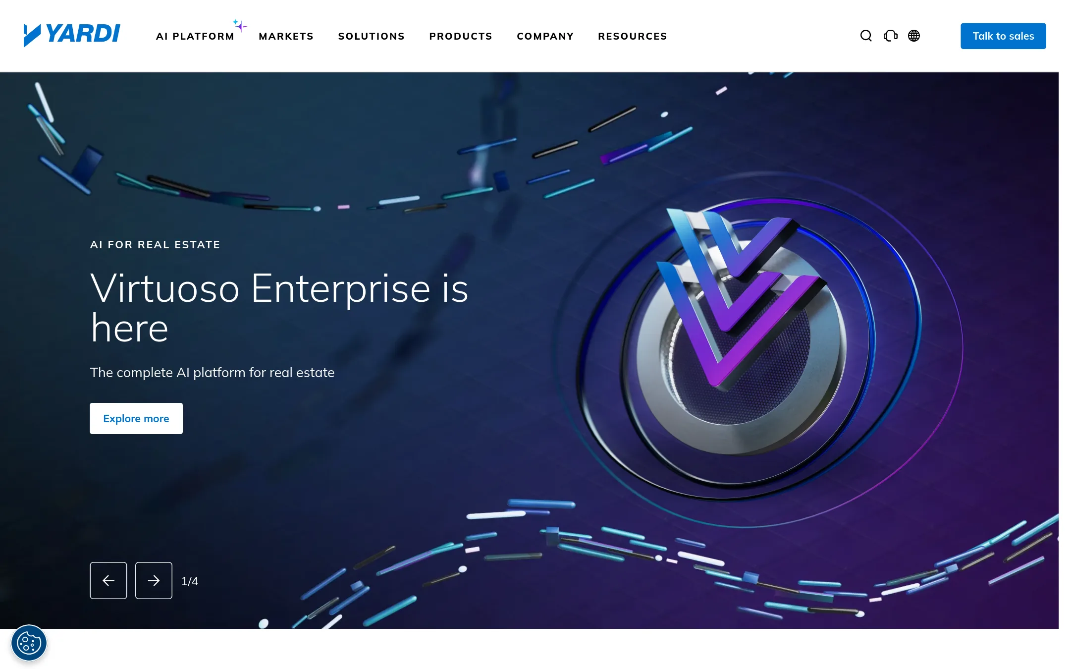 Yardi homepage